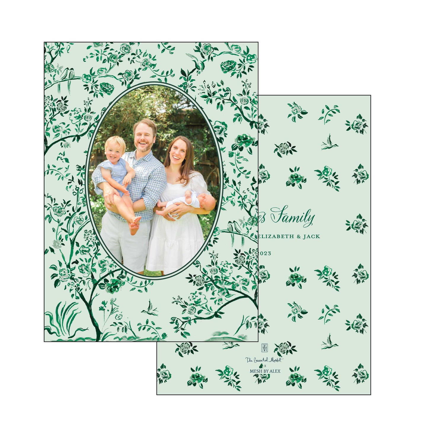 chinoiserie | holiday card | mesh by alex