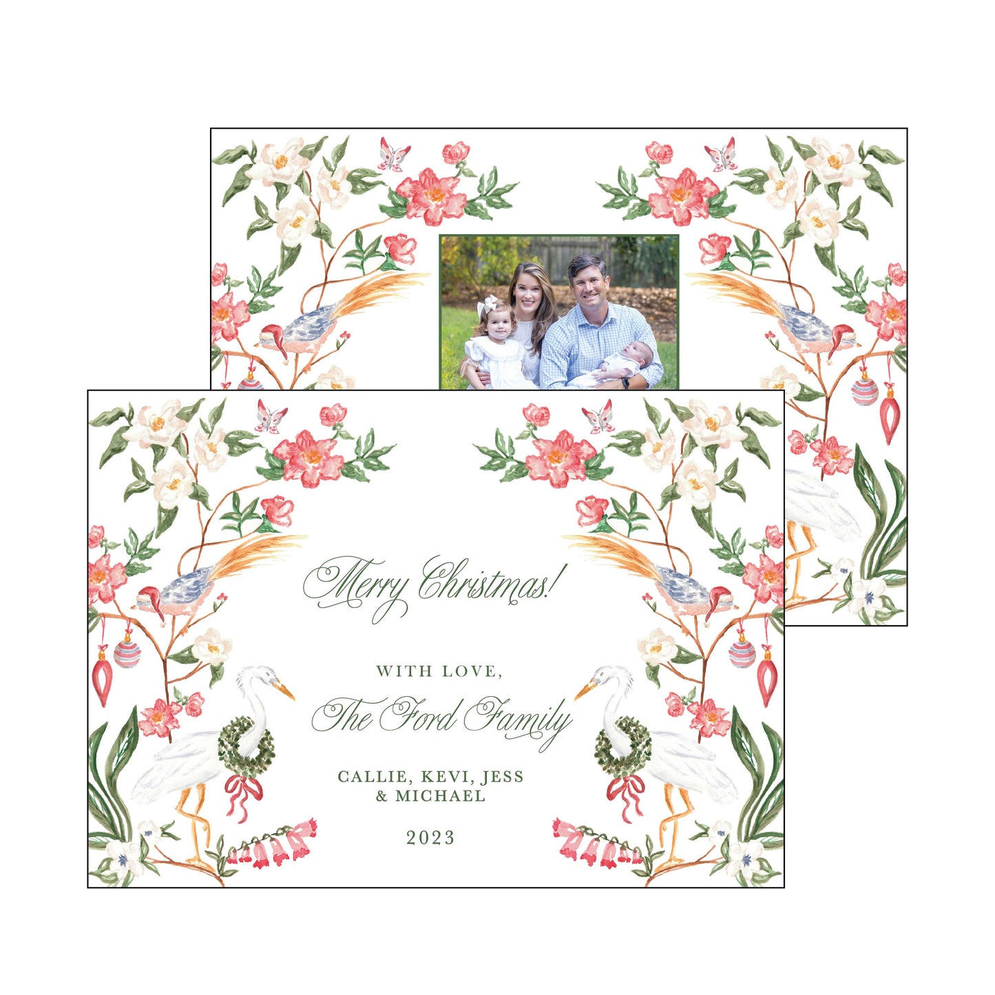 crane | holiday card | pearly gates designs