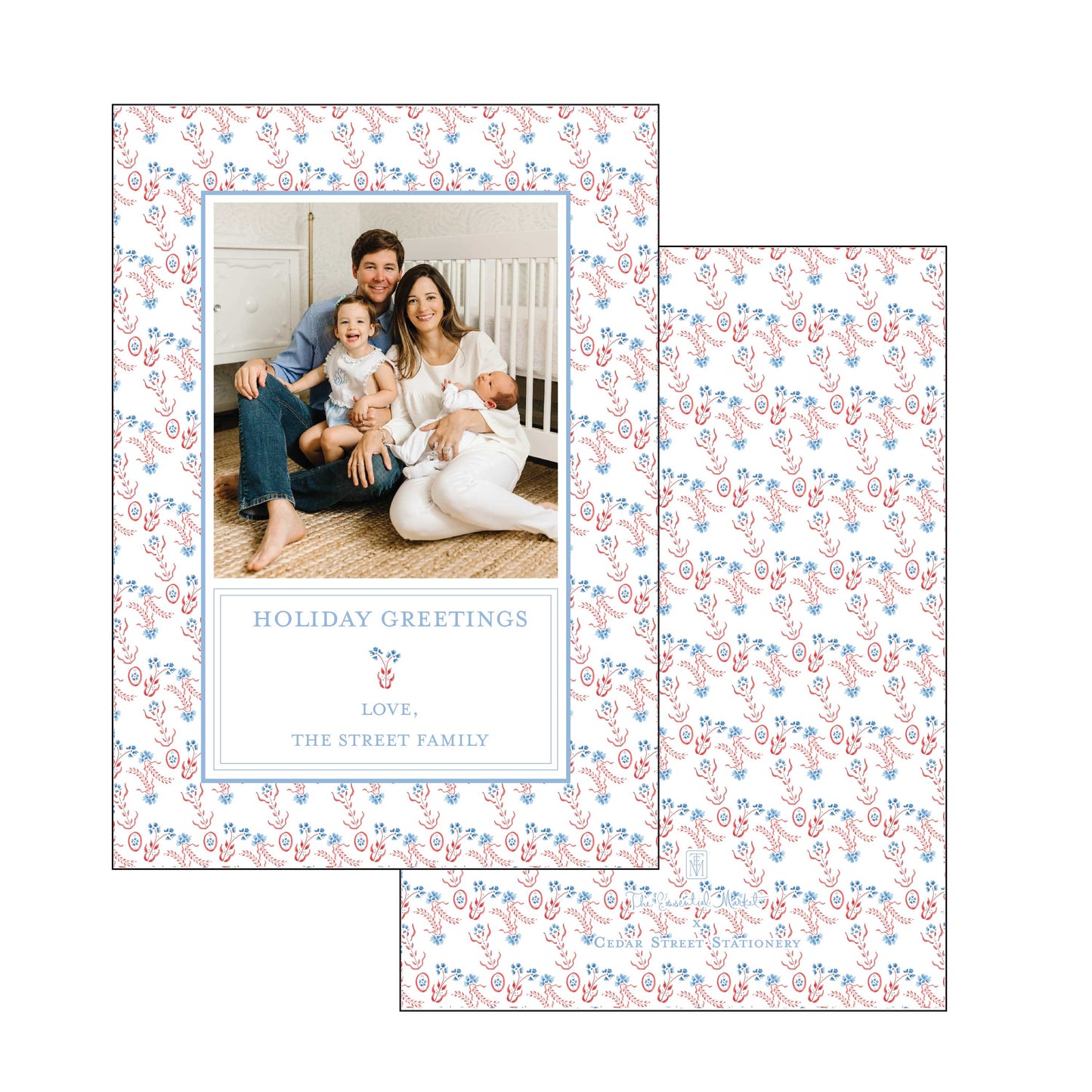 floral dance | holiday card | cedar street stationery