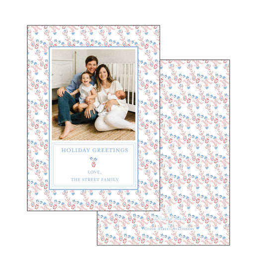 floral dance | holiday card | cedar street stationery