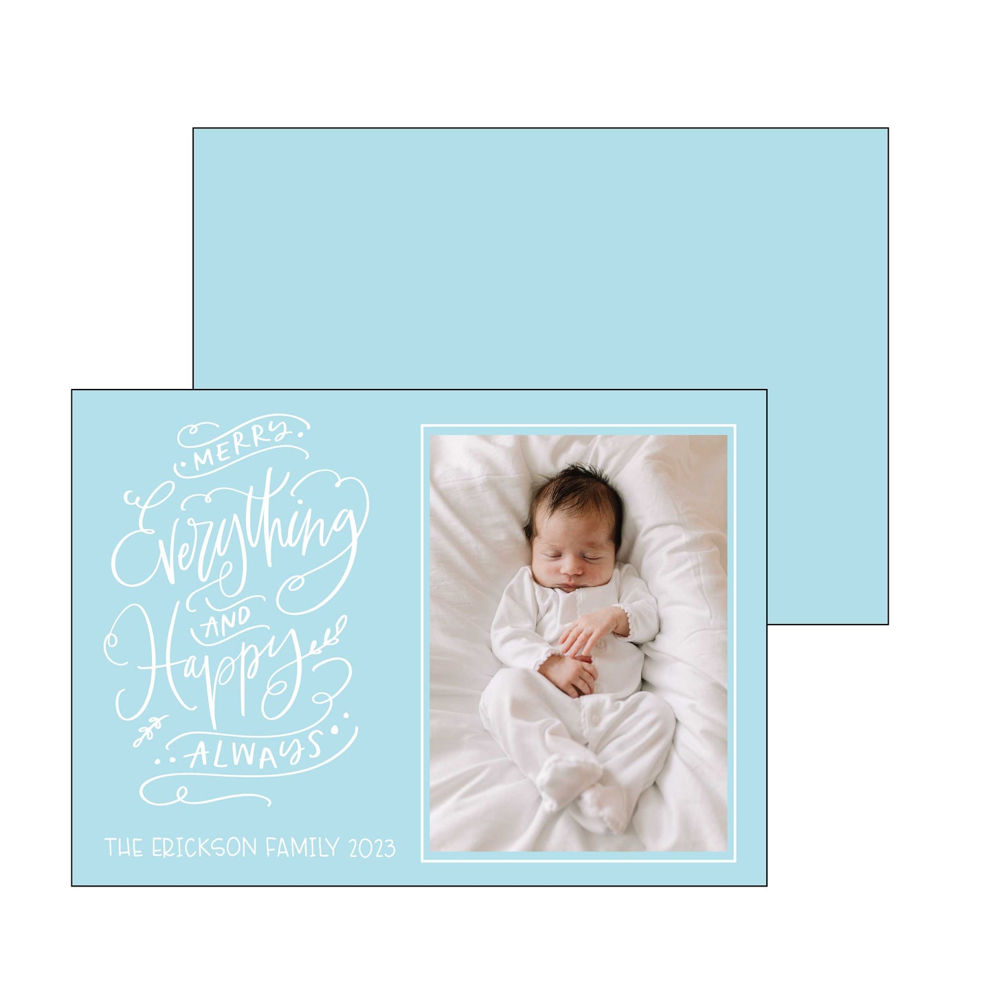 happy always | holiday card | foil-stamped