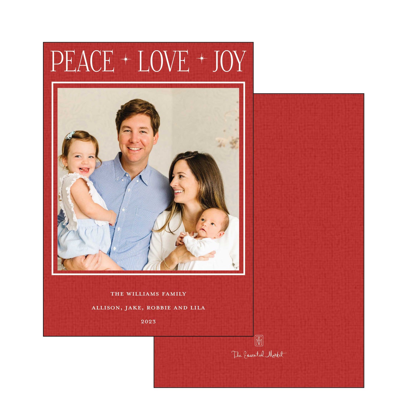 holiday headline | holiday card | foil-stamped