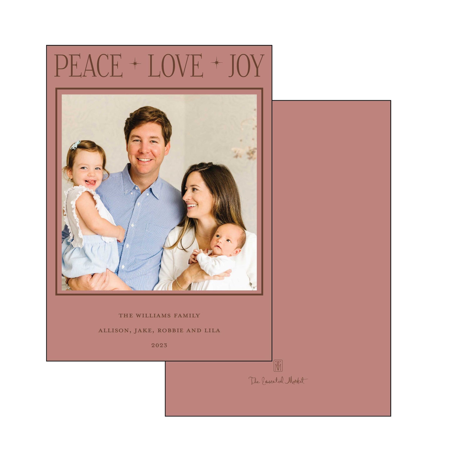 holiday headline | holiday card | foil-stamped