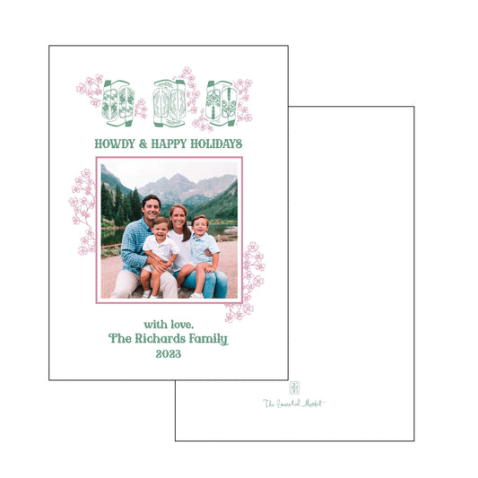 howdy and happy holidays | holiday card | digital print