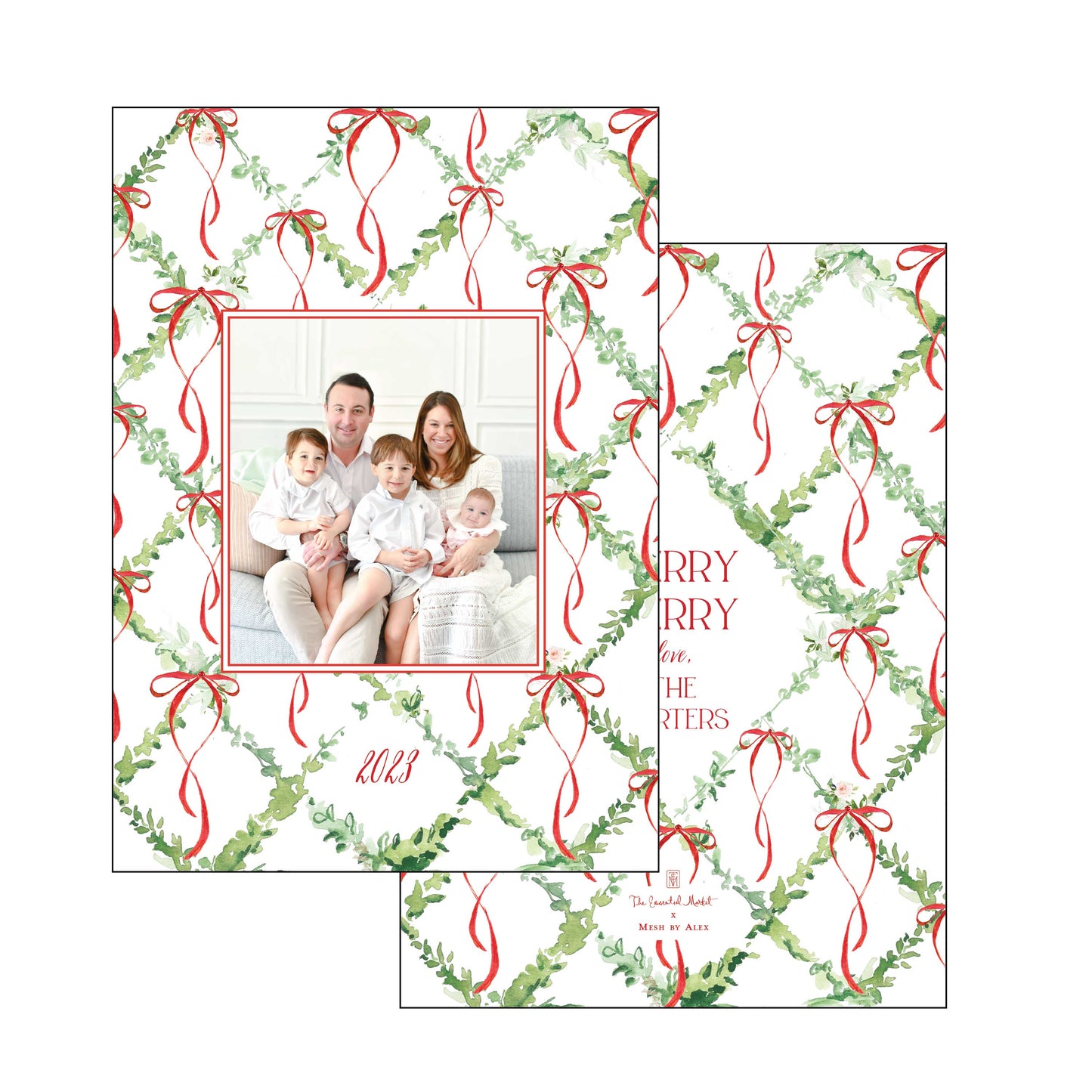 merry merry bows | holiday card | mesh by alex