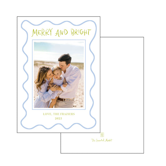 merry and bright hand lettering | holiday card | digital print