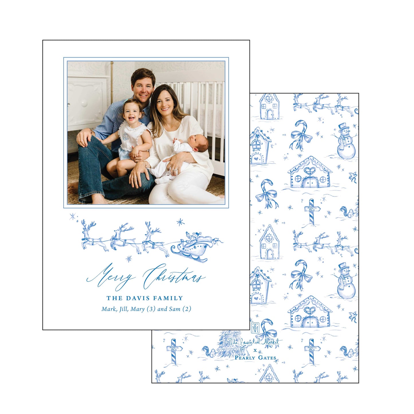 toile | holiday card | pearly gates designs