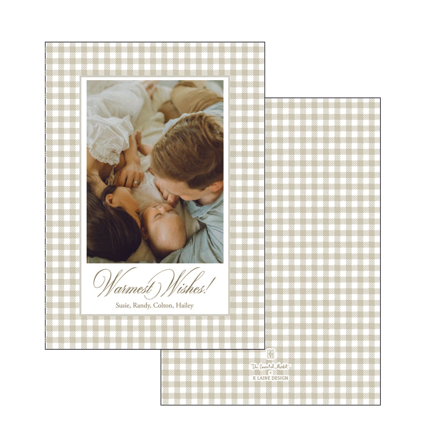 warmest wishes | holiday card | k laine design