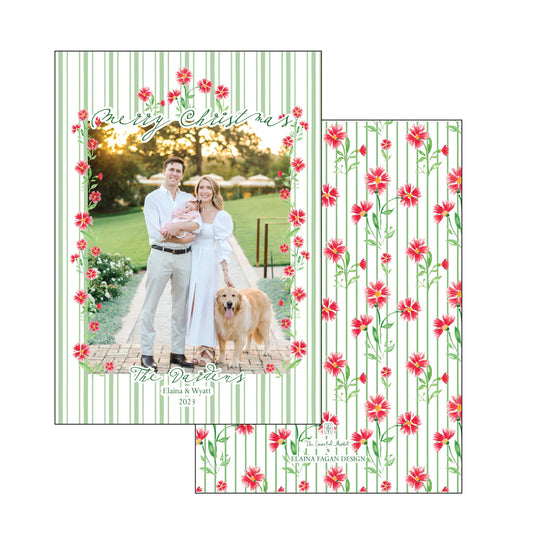 whimsical garden | holiday card | elaina fagan design