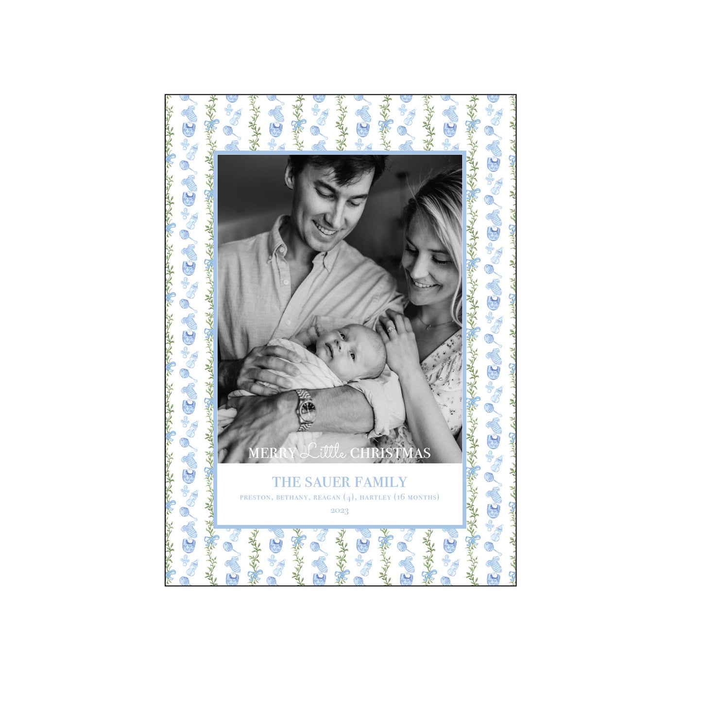baby boy | holiday card | be sweet ink