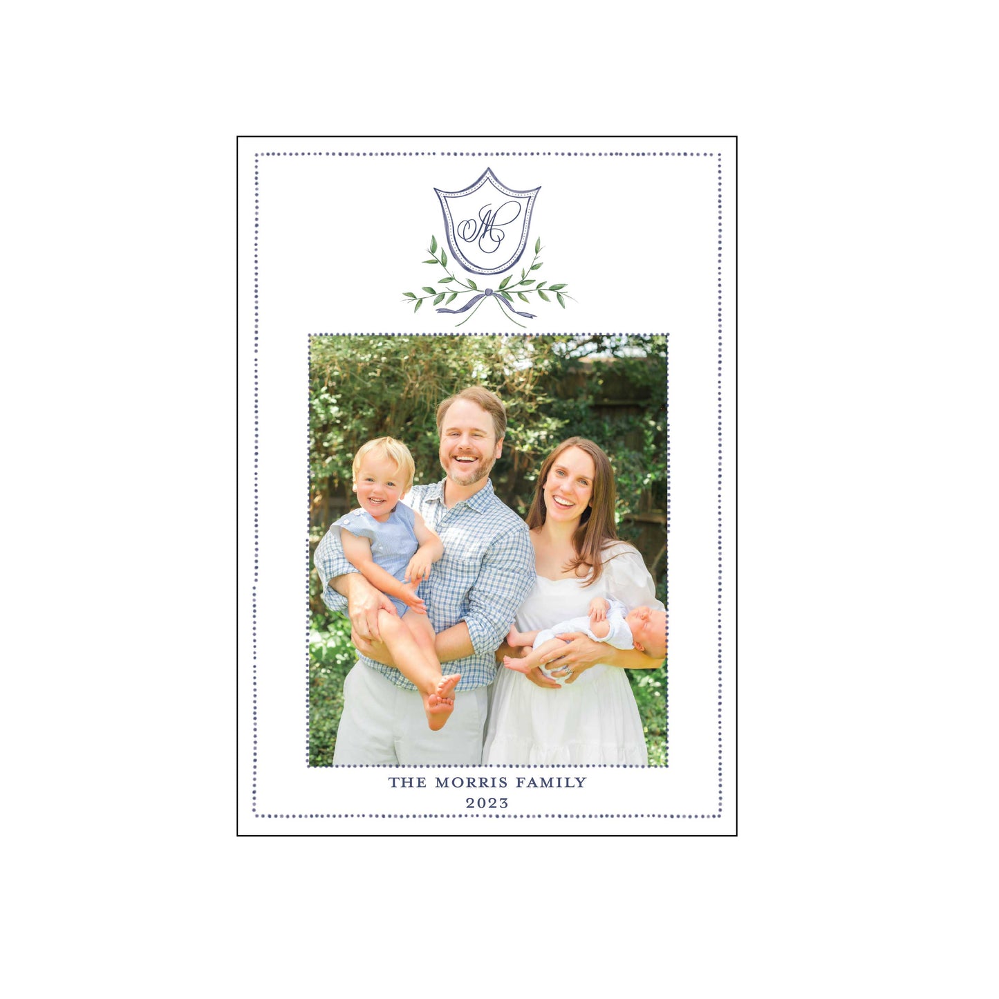 blue dot crest | holiday card | bethany kelm