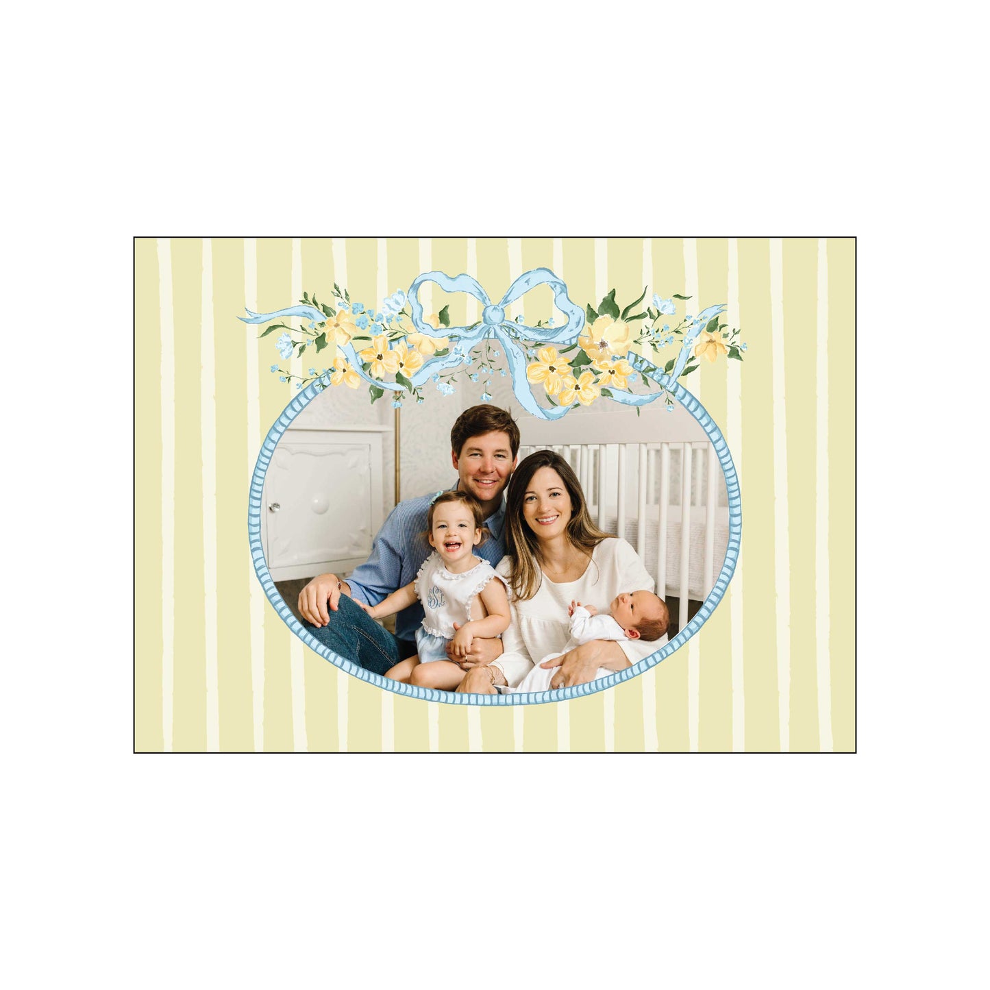 blue and yellow blooms | holiday card | bethany kelm