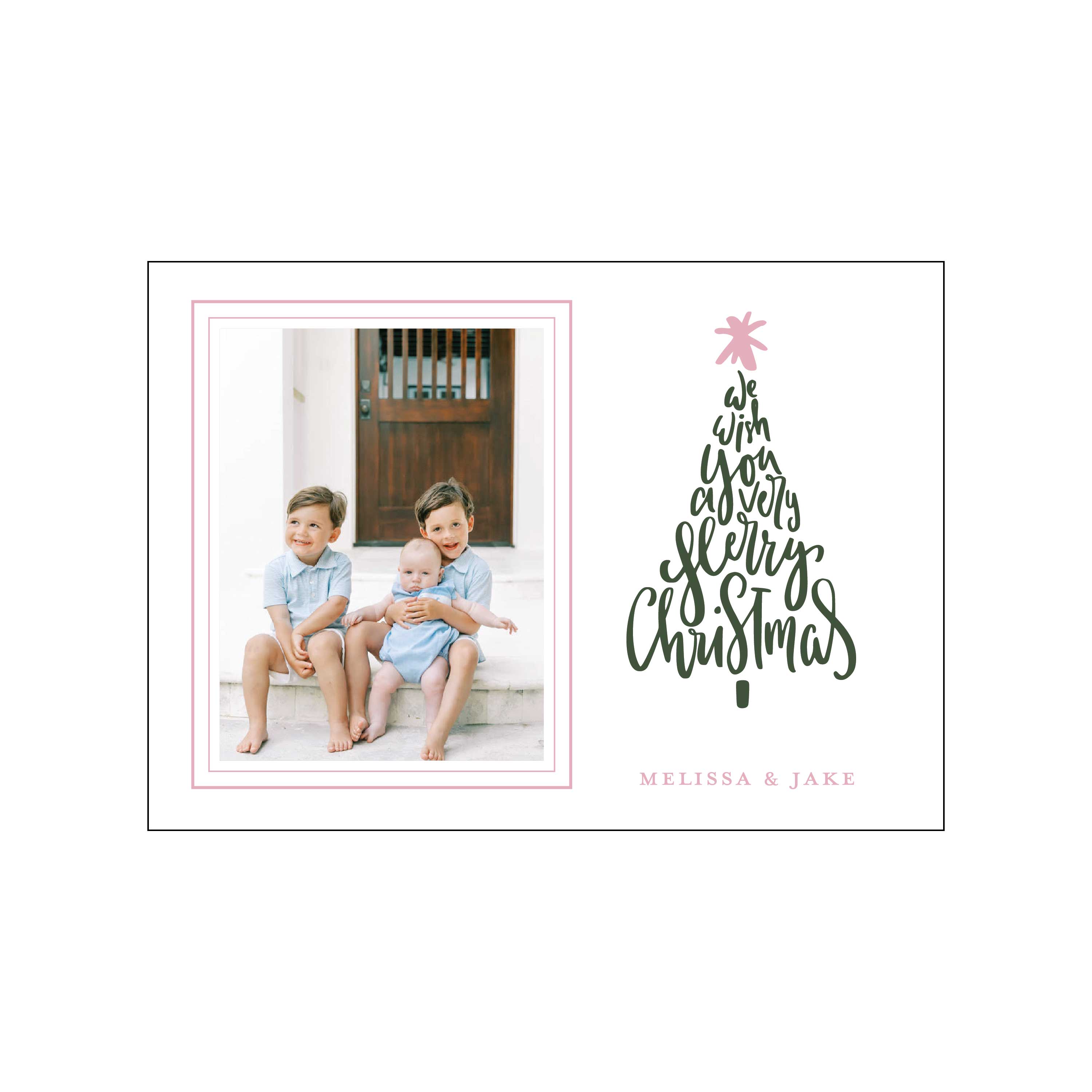 christmas tree | holiday card | letterpress