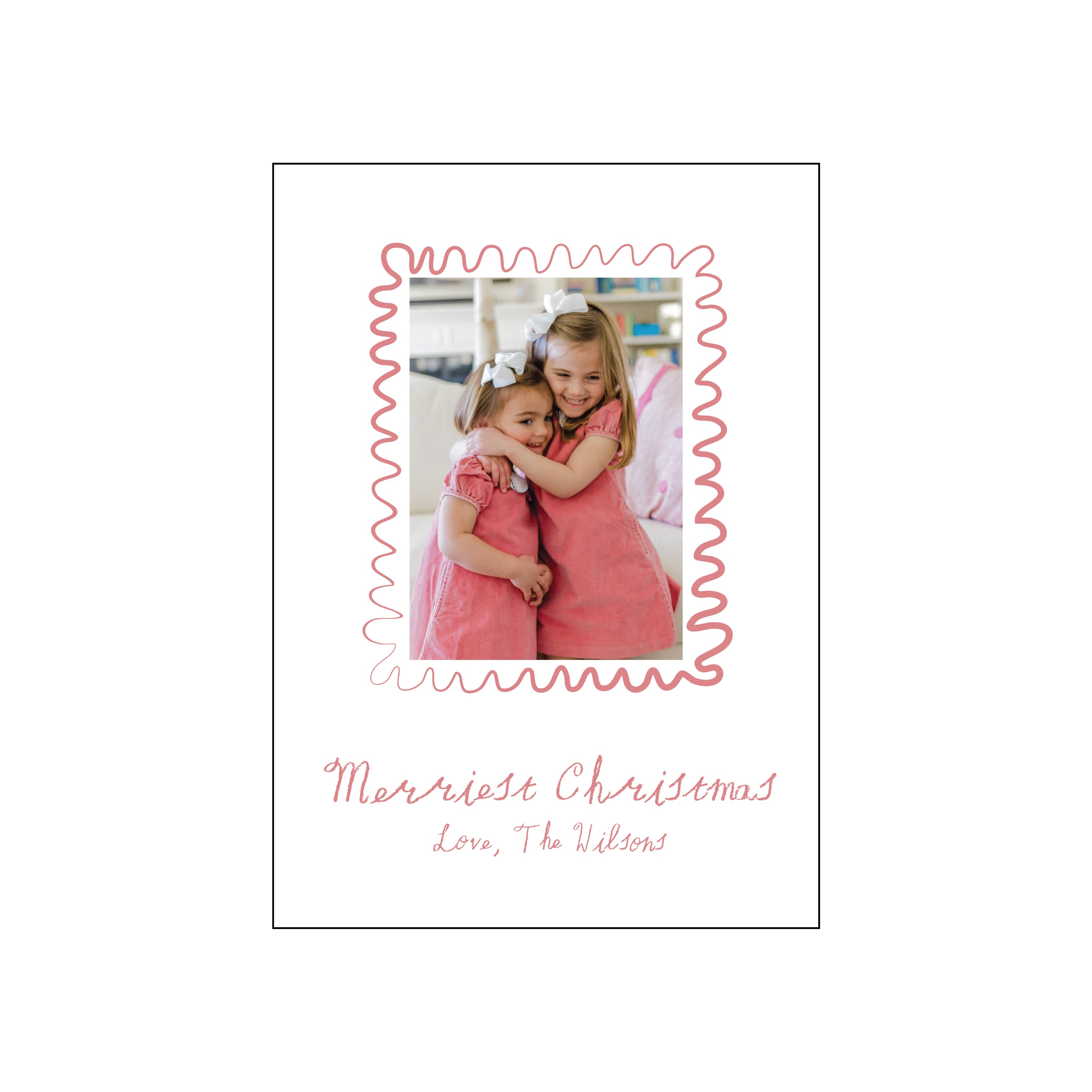 crayon squiggles | holiday card | letterpress