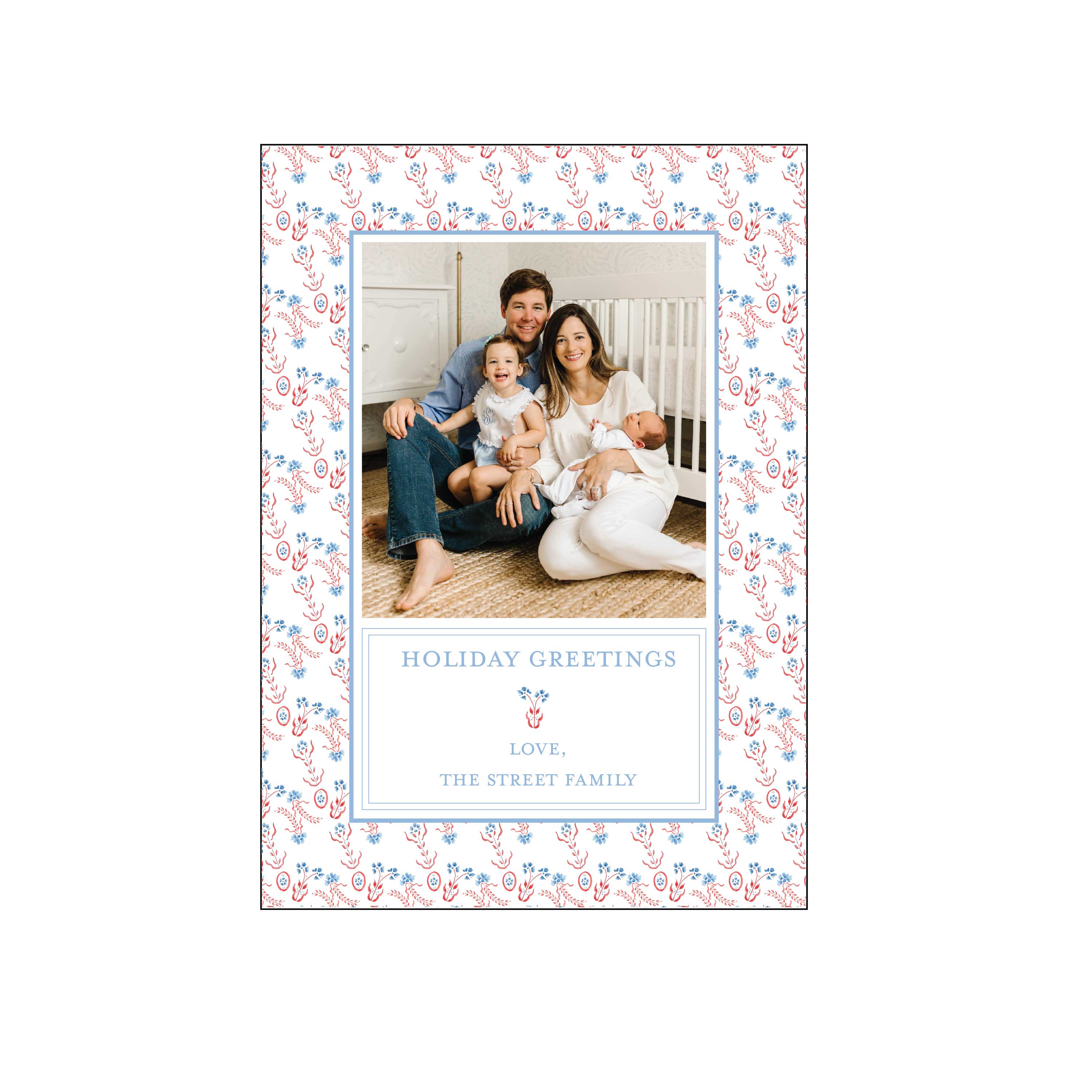 floral dance | holiday card | cedar street stationery
