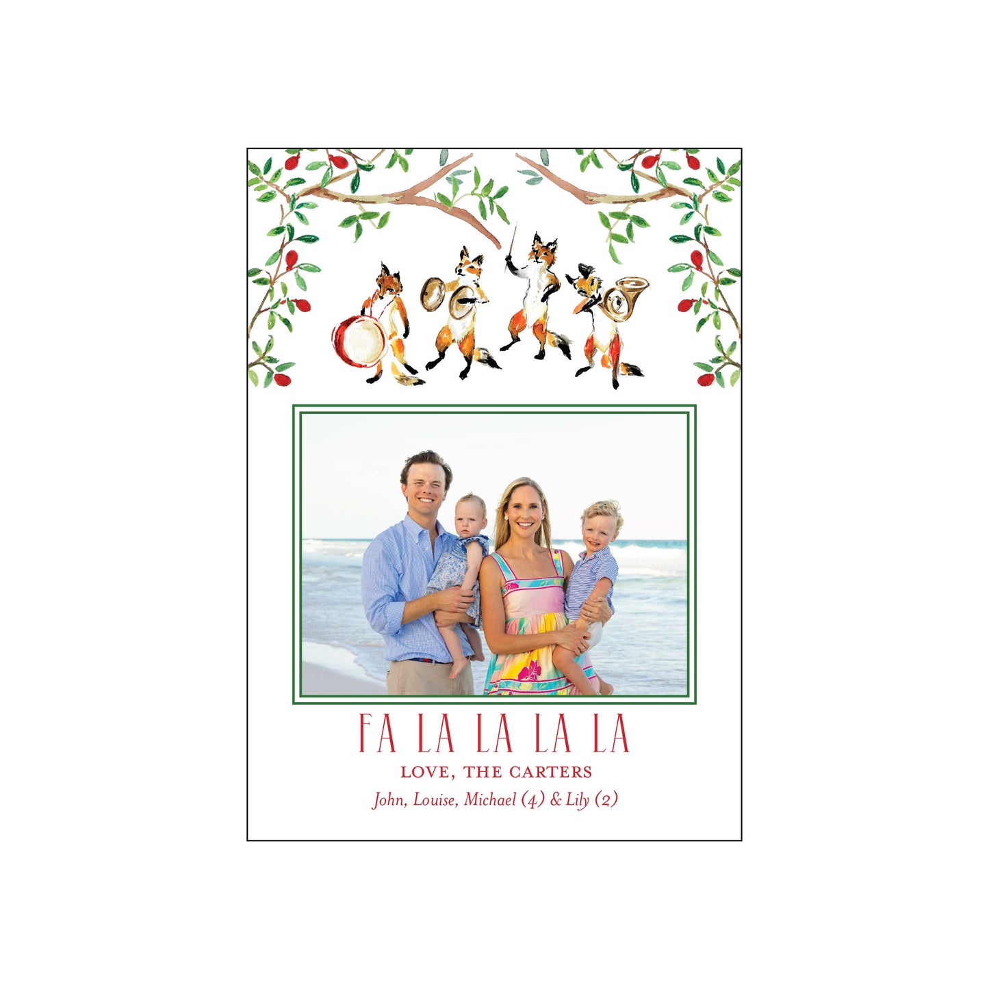 fox band | holiday card | mesh by alex