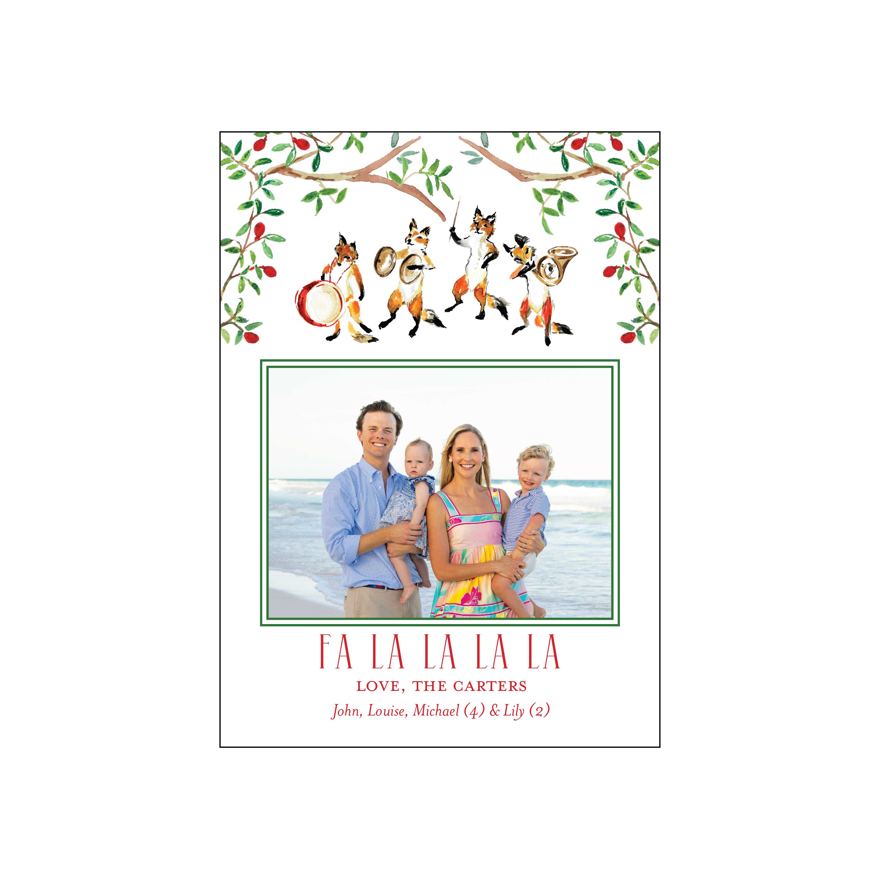 fox band | holiday card | mesh by alex