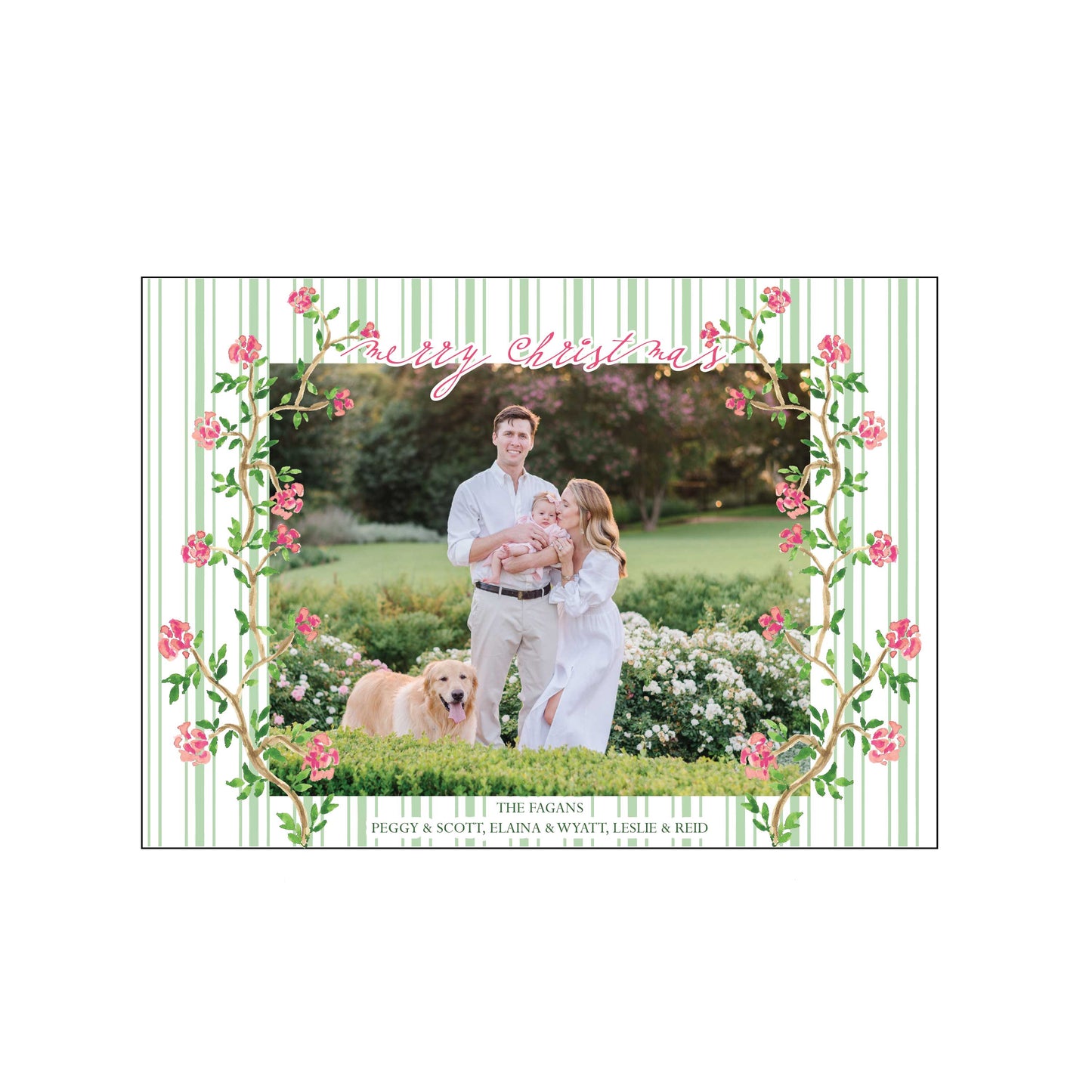 french garden | landscape | holiday card | elaina fagan design