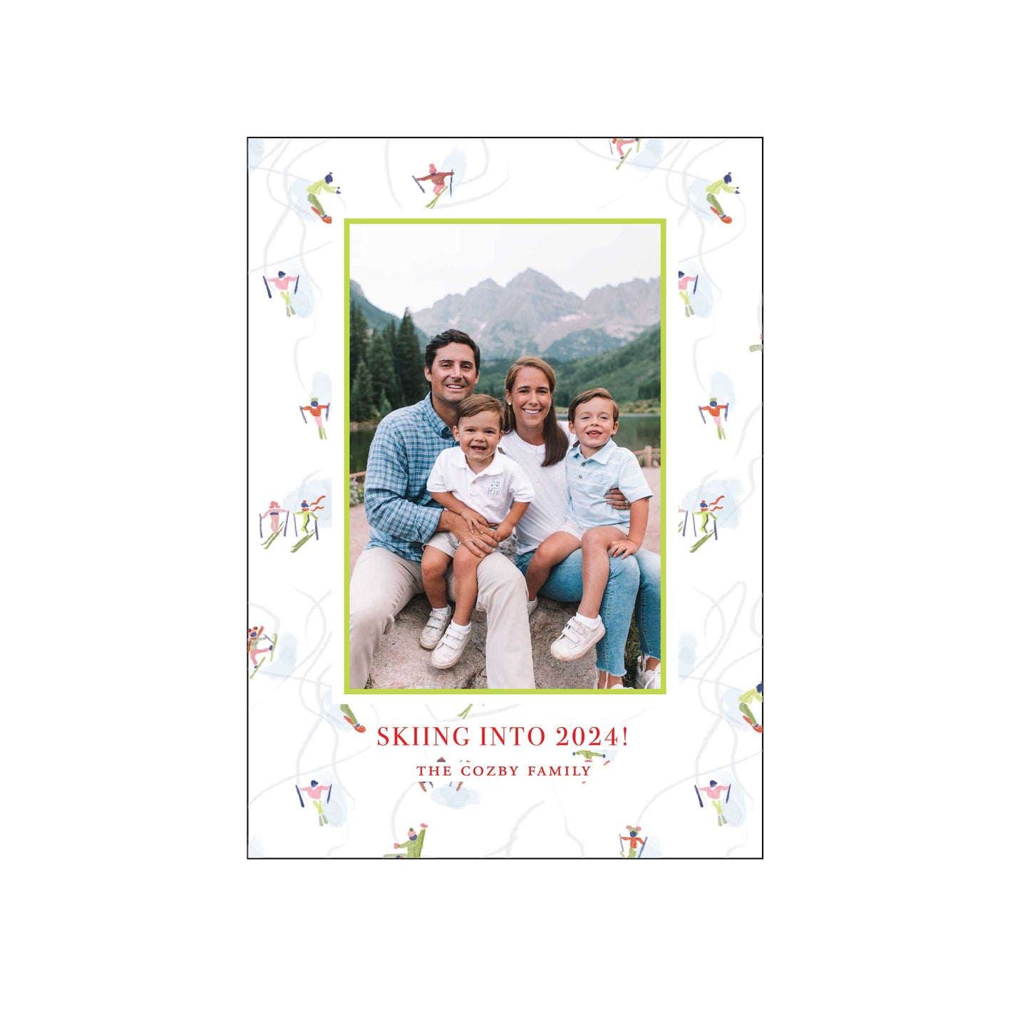 fresh pow | holiday card | k laine design