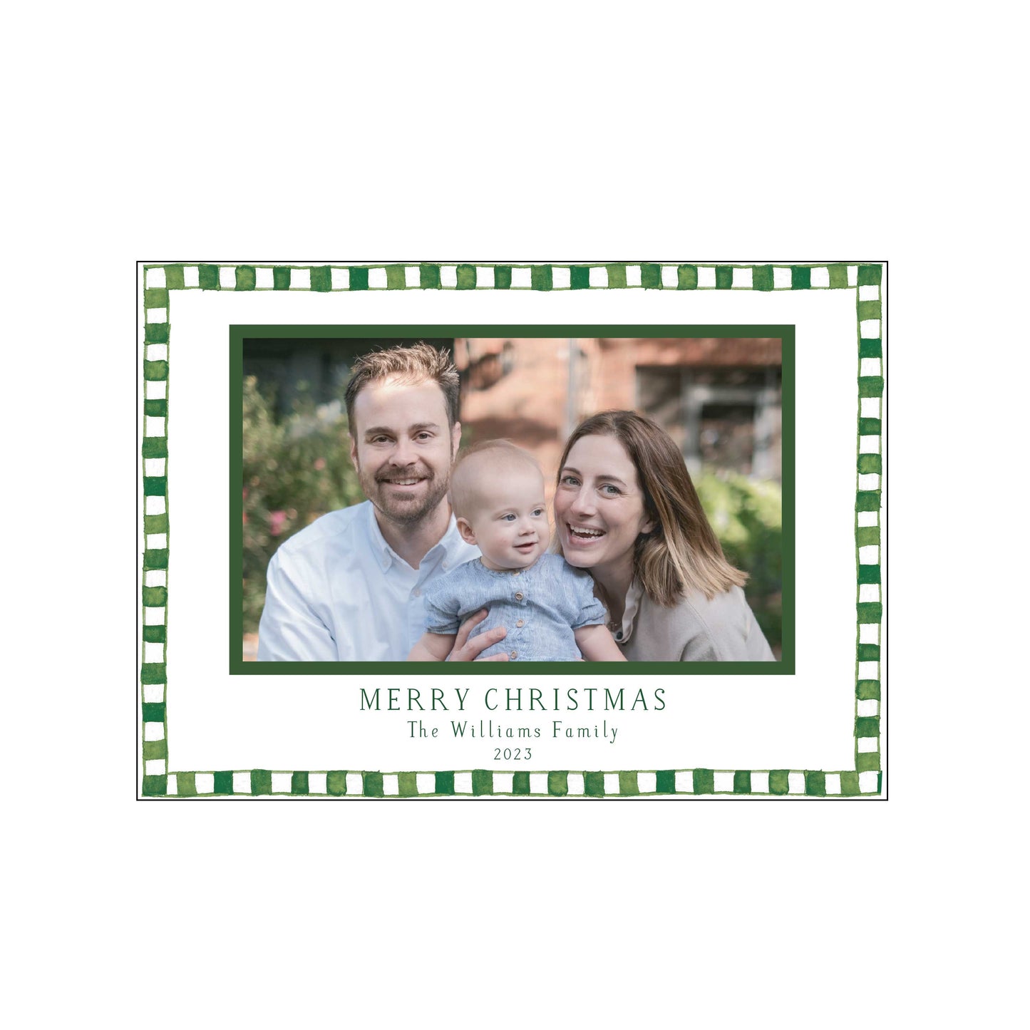 green and white christmas | horizontal | holiday card | mesh by alex