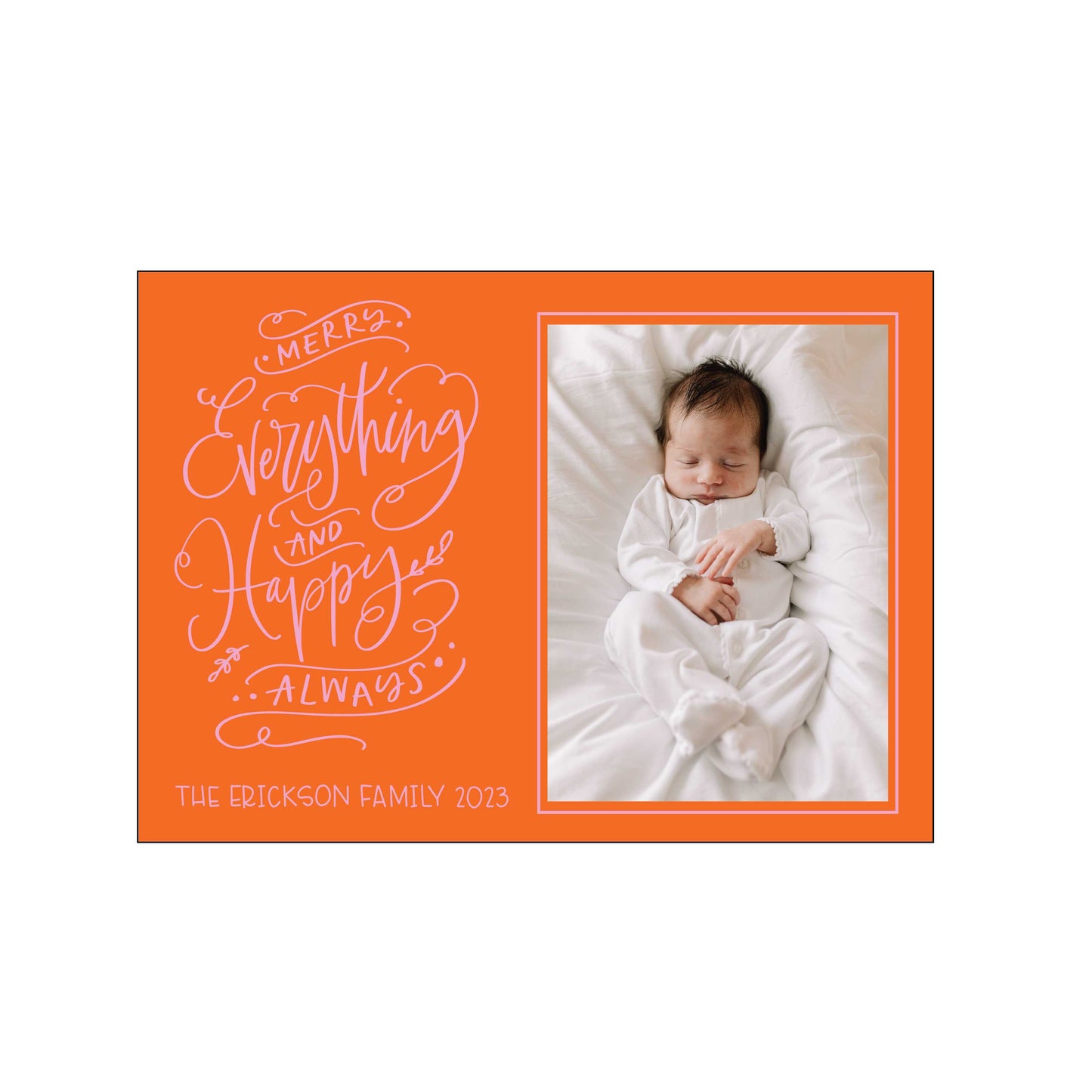 happy always | holiday card | foil-stamped