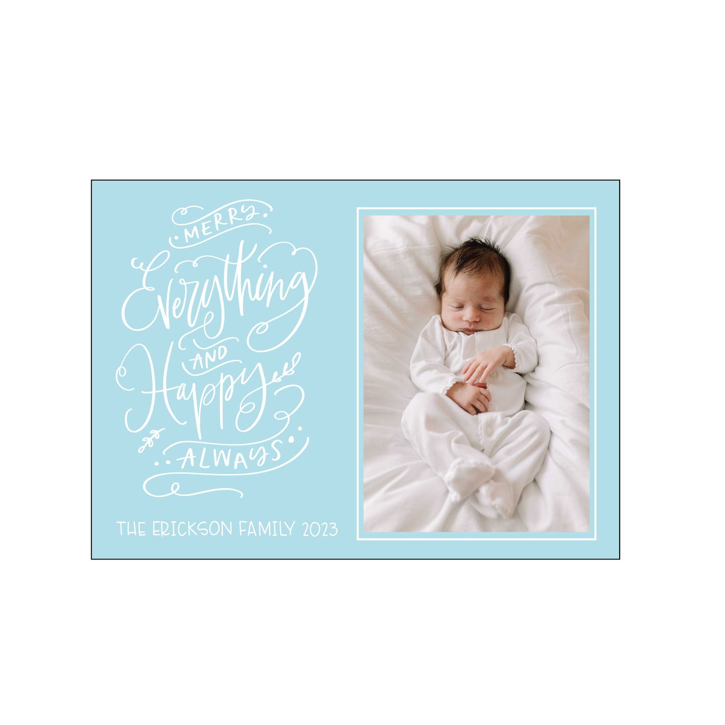 happy always | holiday card | foil-stamped