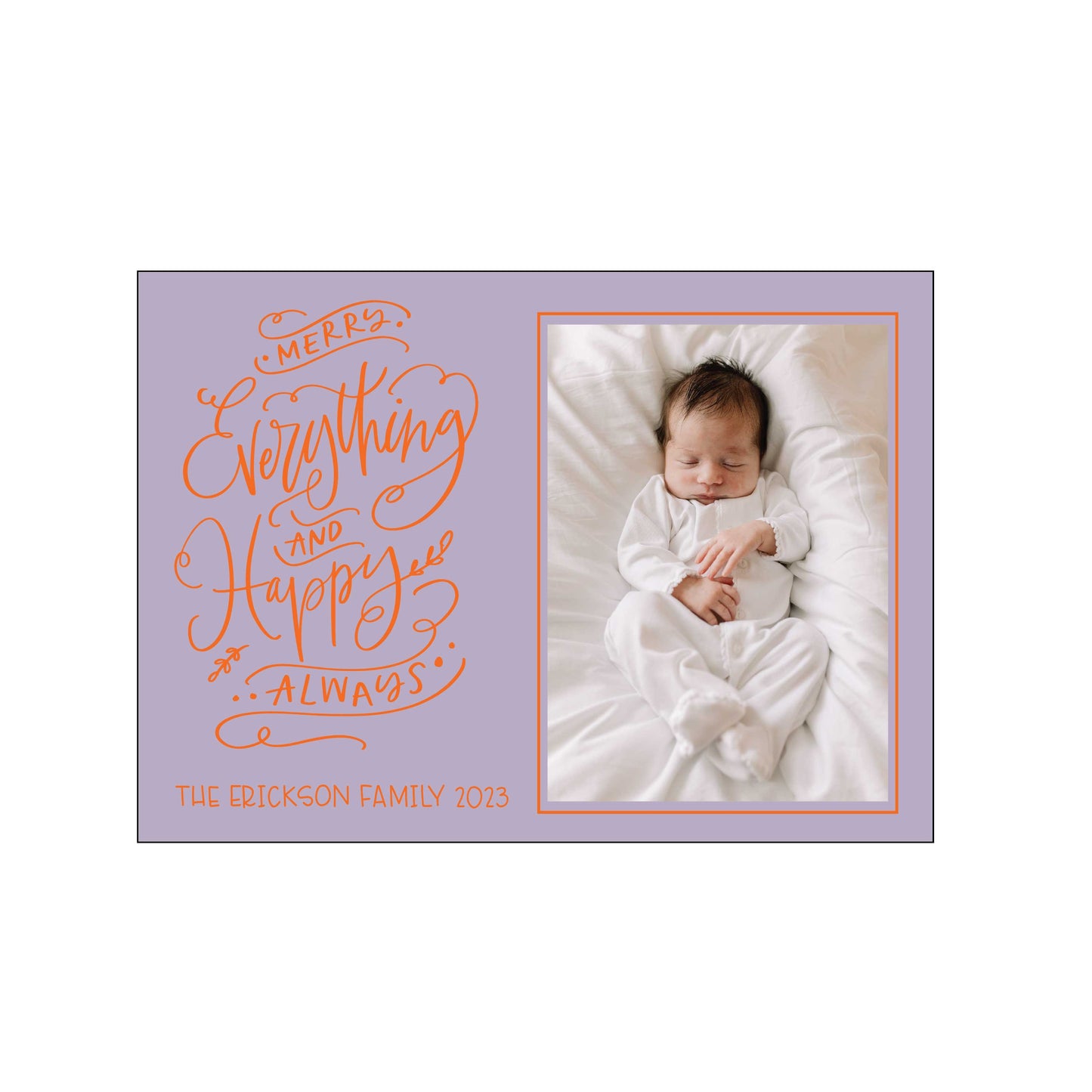 happy always | holiday card | foil-stamped