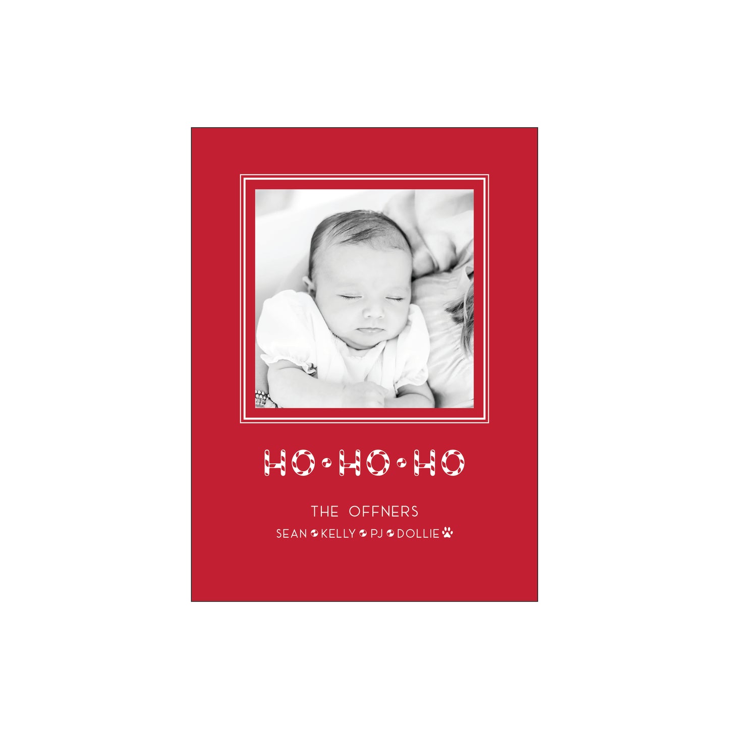 ho ho ho | holiday card | foil-stamped