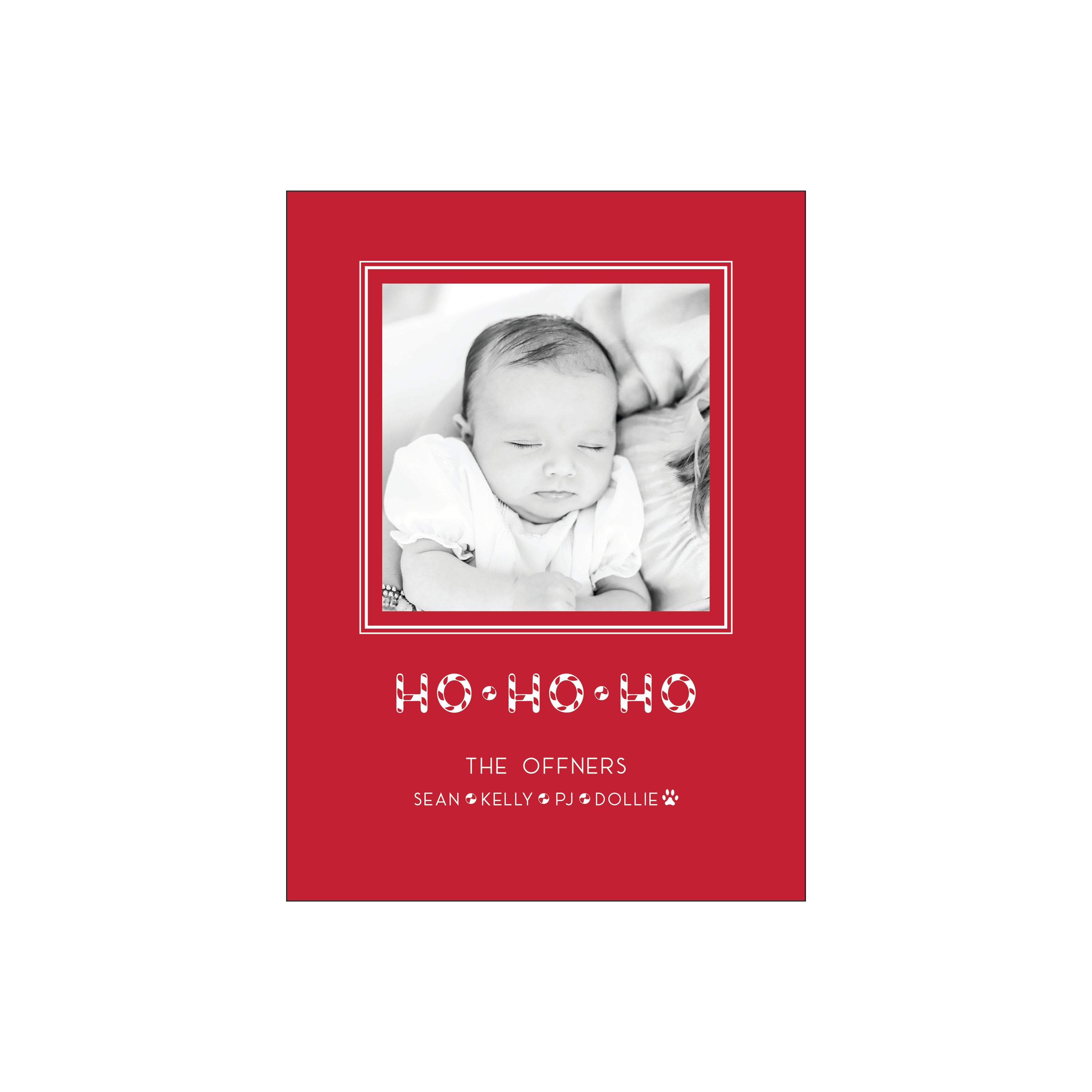 ho ho ho | holiday card | foil-stamped