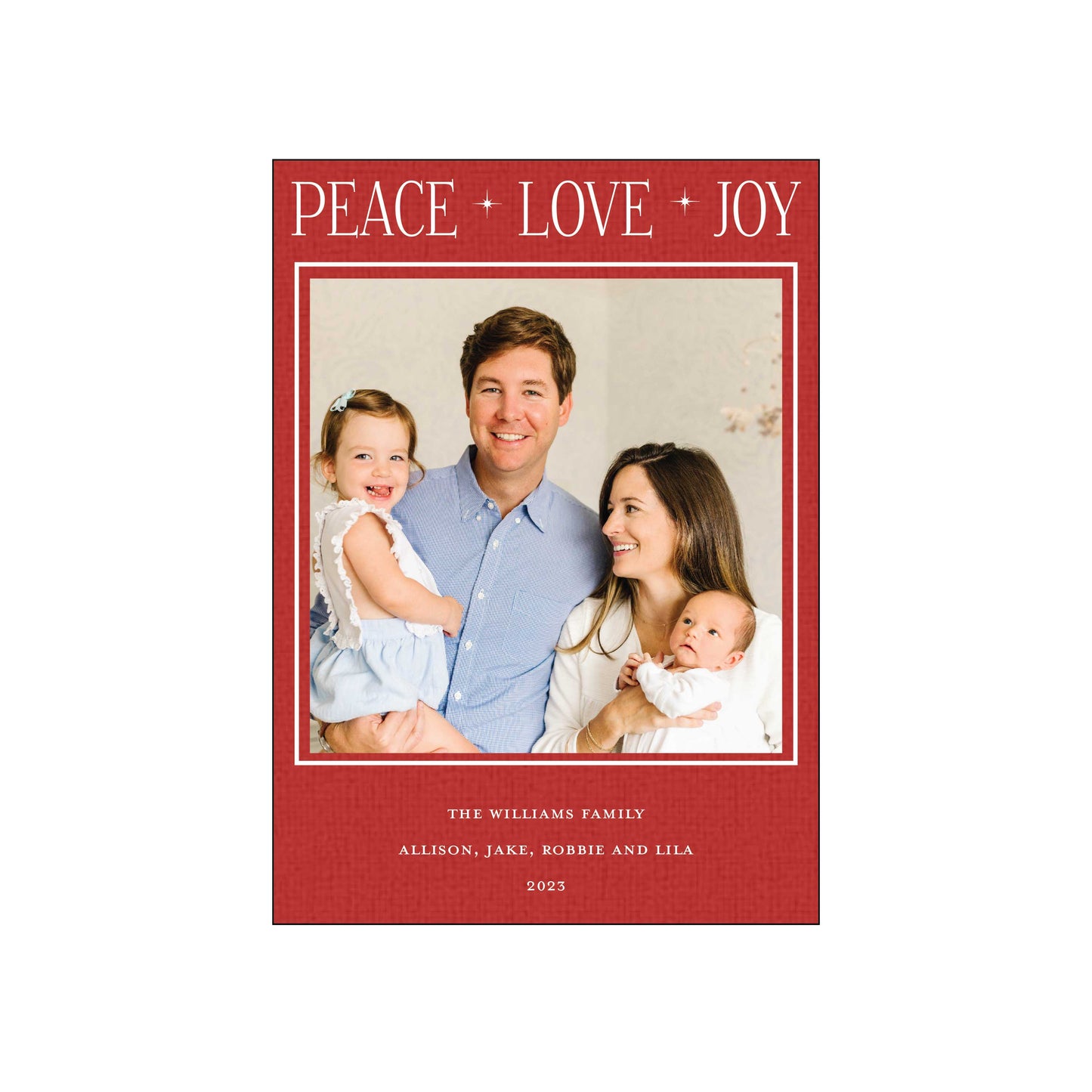 holiday headline | holiday card | foil-stamped