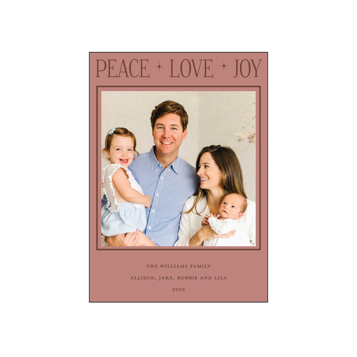 holiday headline | holiday card | foil-stamped