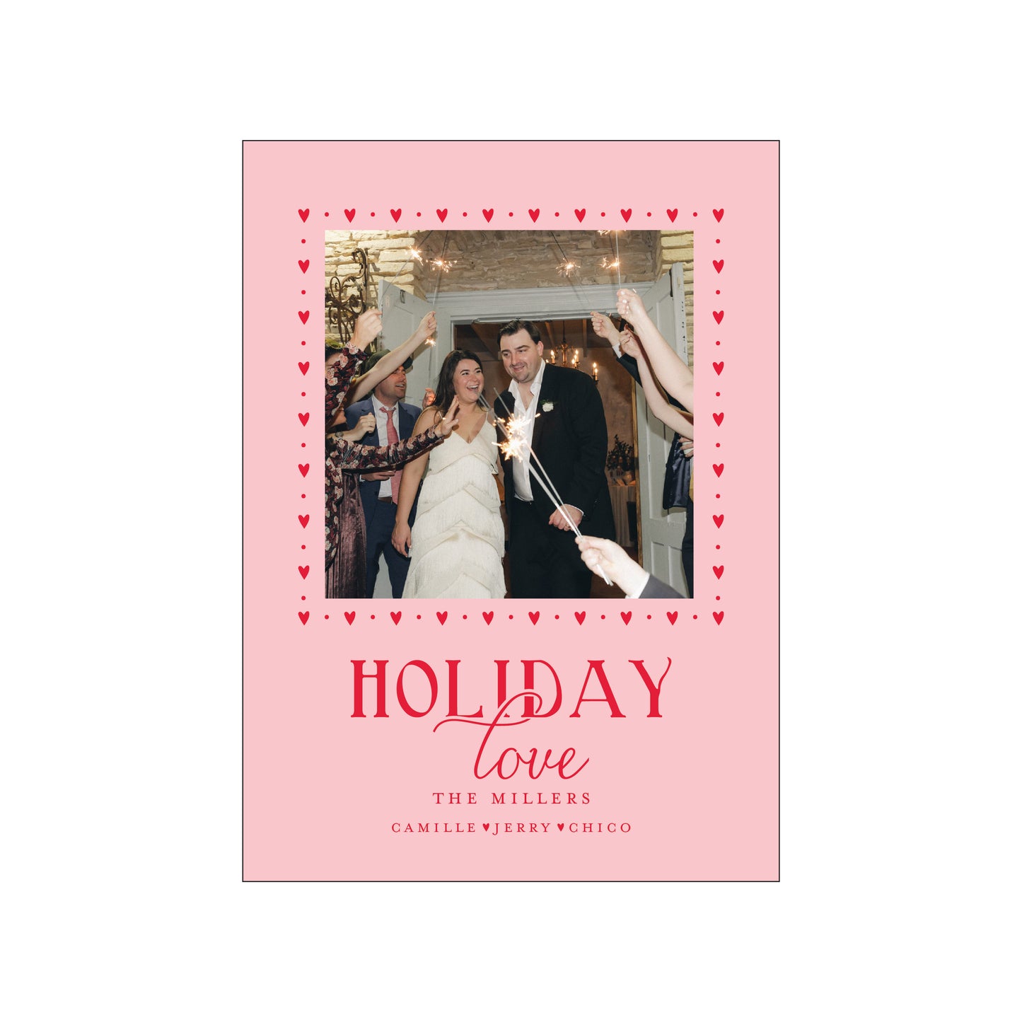 holiday love | holiday card | foil-stamped
