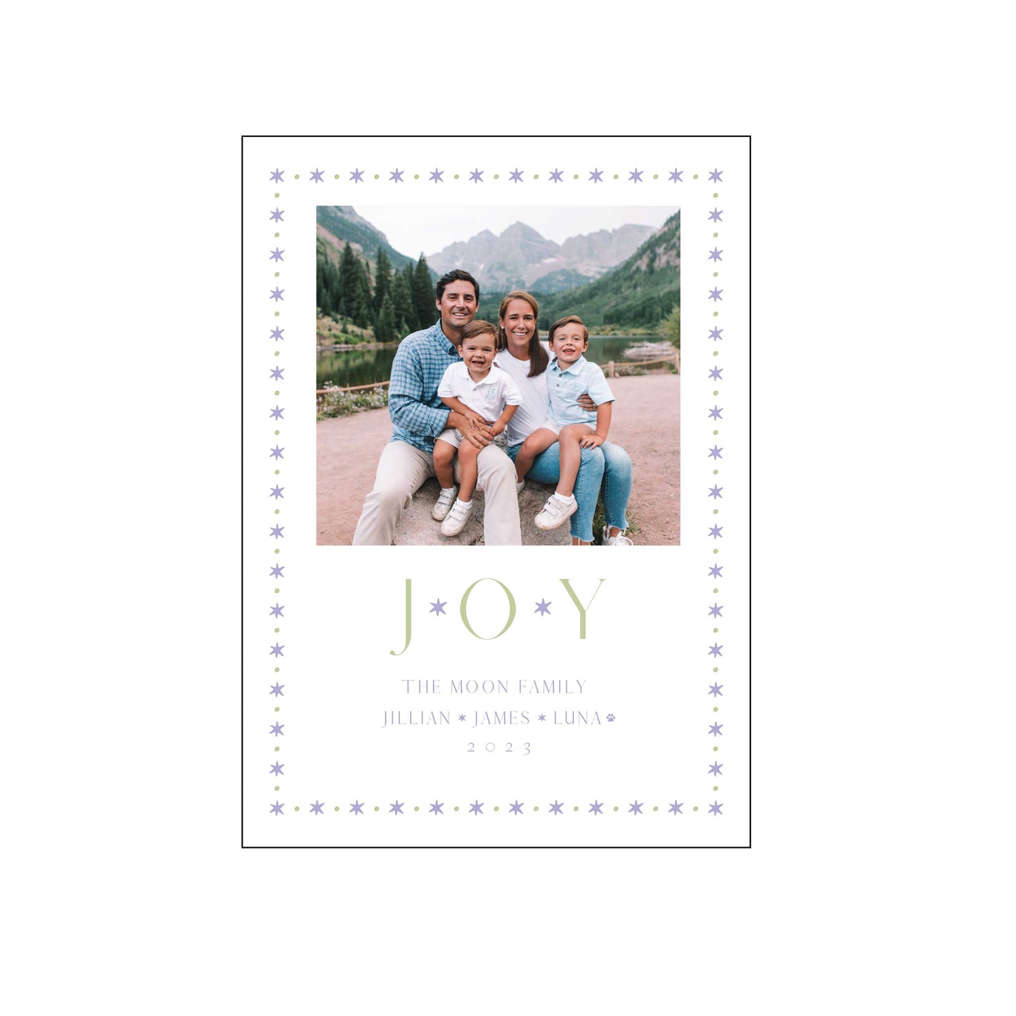 JOY | holiday card | digital printing