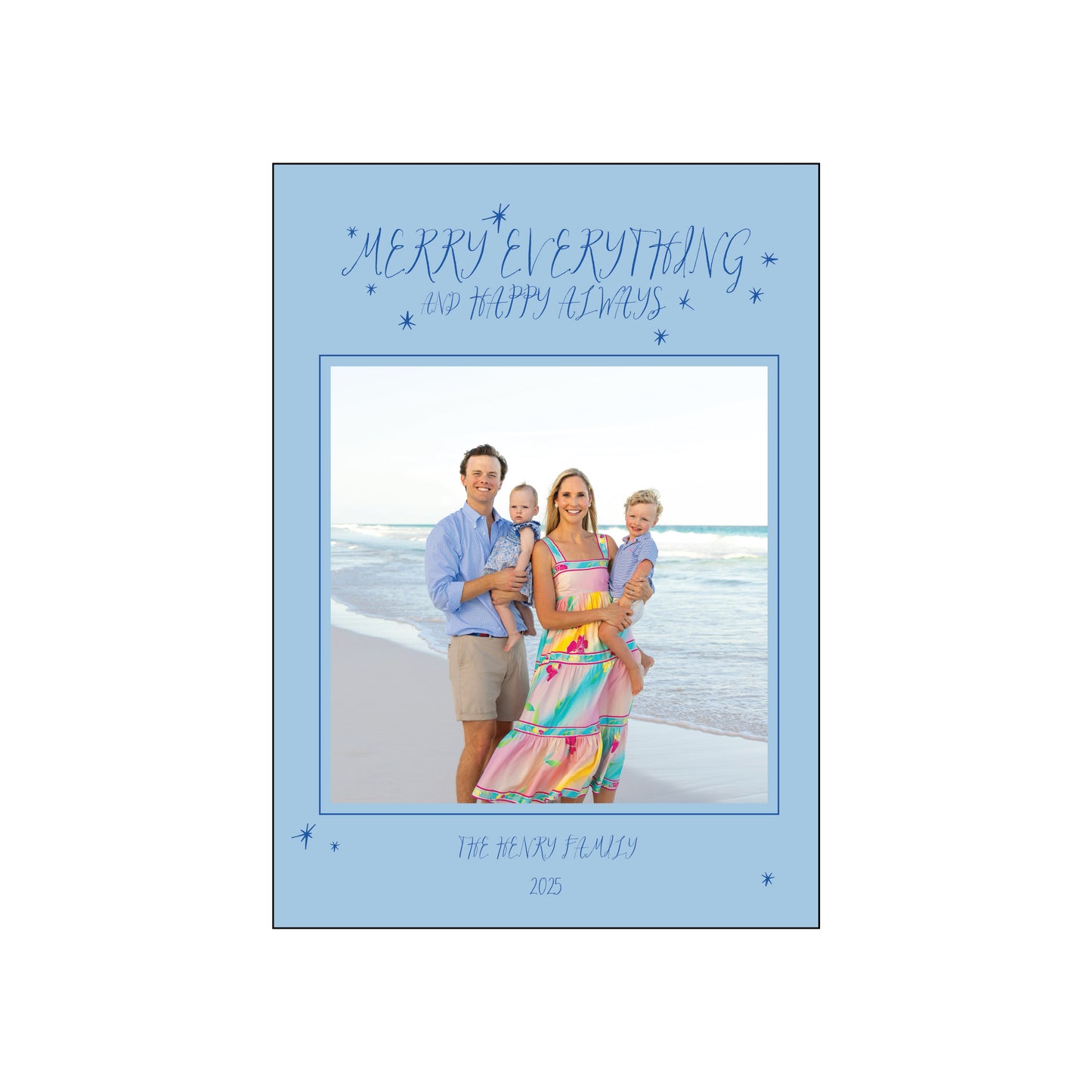 merry everything | holiday card | digital printed