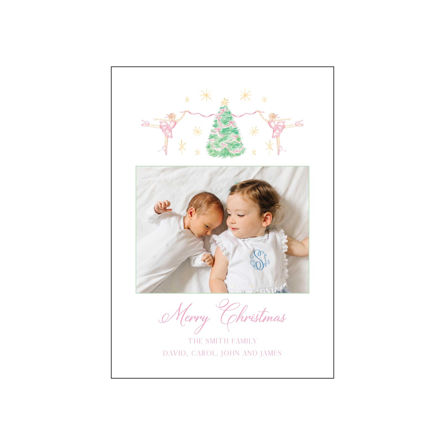 nutcracker dancers | holiday card | pearly gates designs