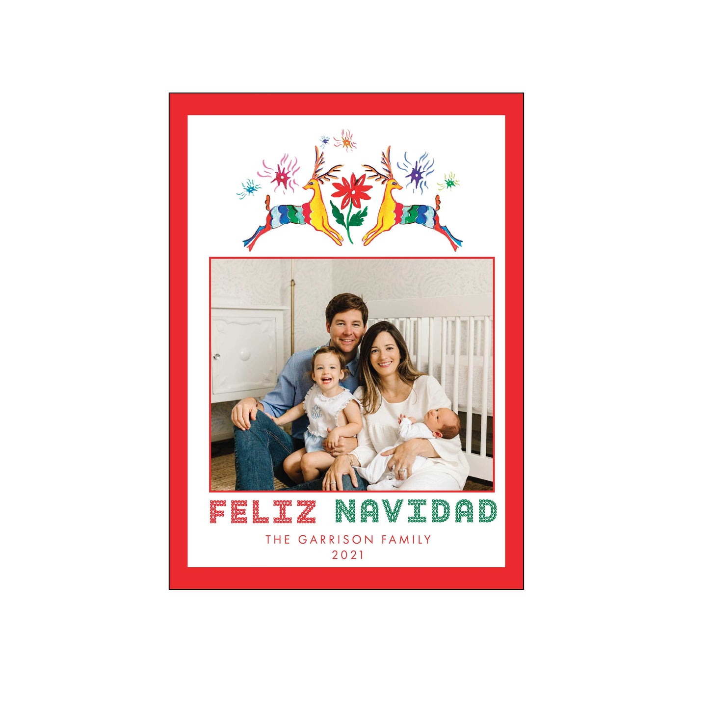 colorful feliz navidad | holiday card | mesh by alex