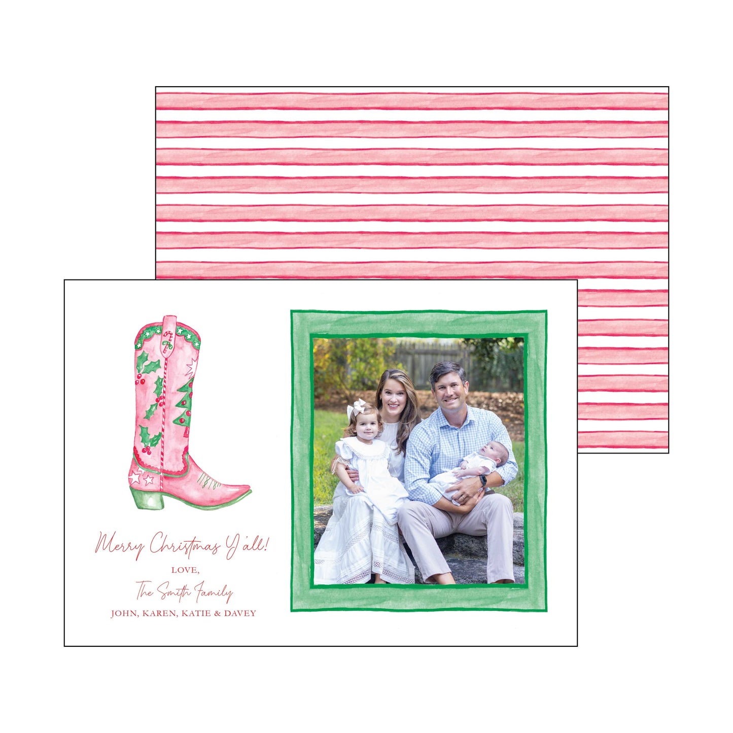 boot | holiday card | pearly gates designs