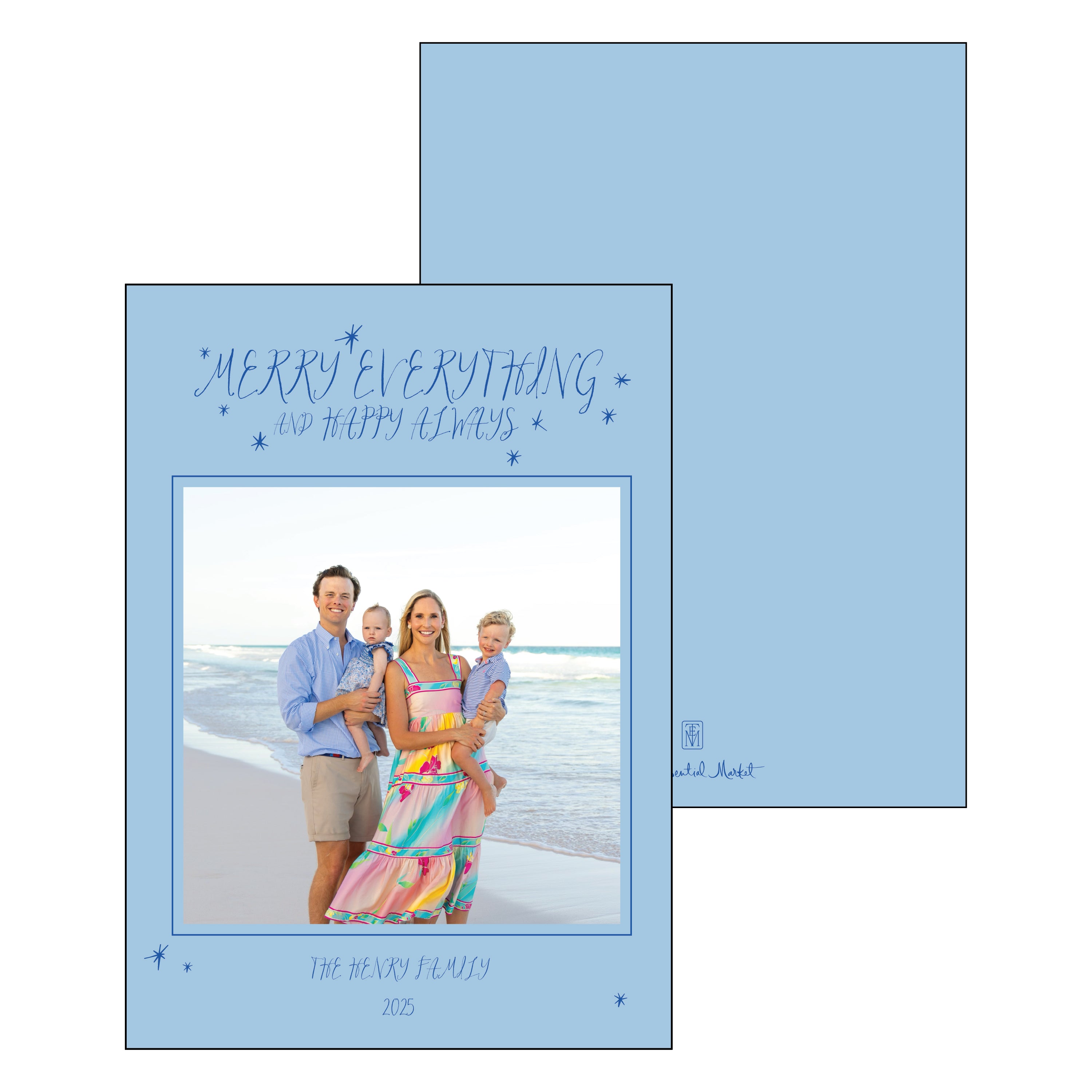 merry everything | holiday card | digital printed