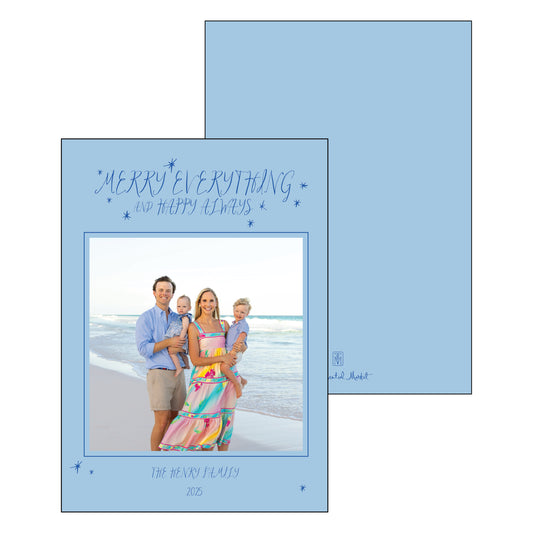 merry everything | holiday card | digital printed