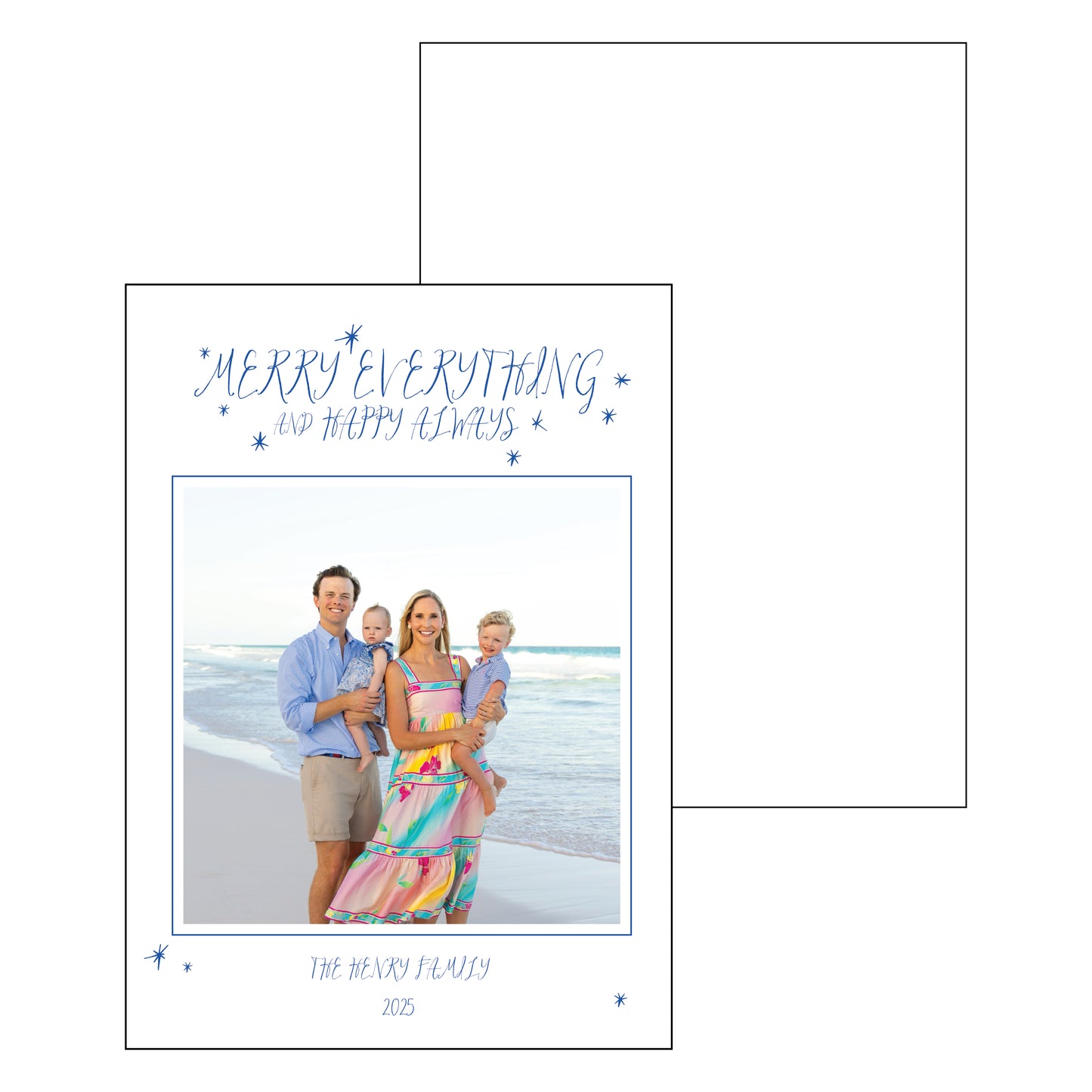 merry everything | holiday card | letterpress