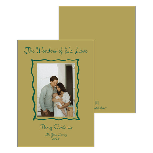 squiggle frame | holiday card | digital printed