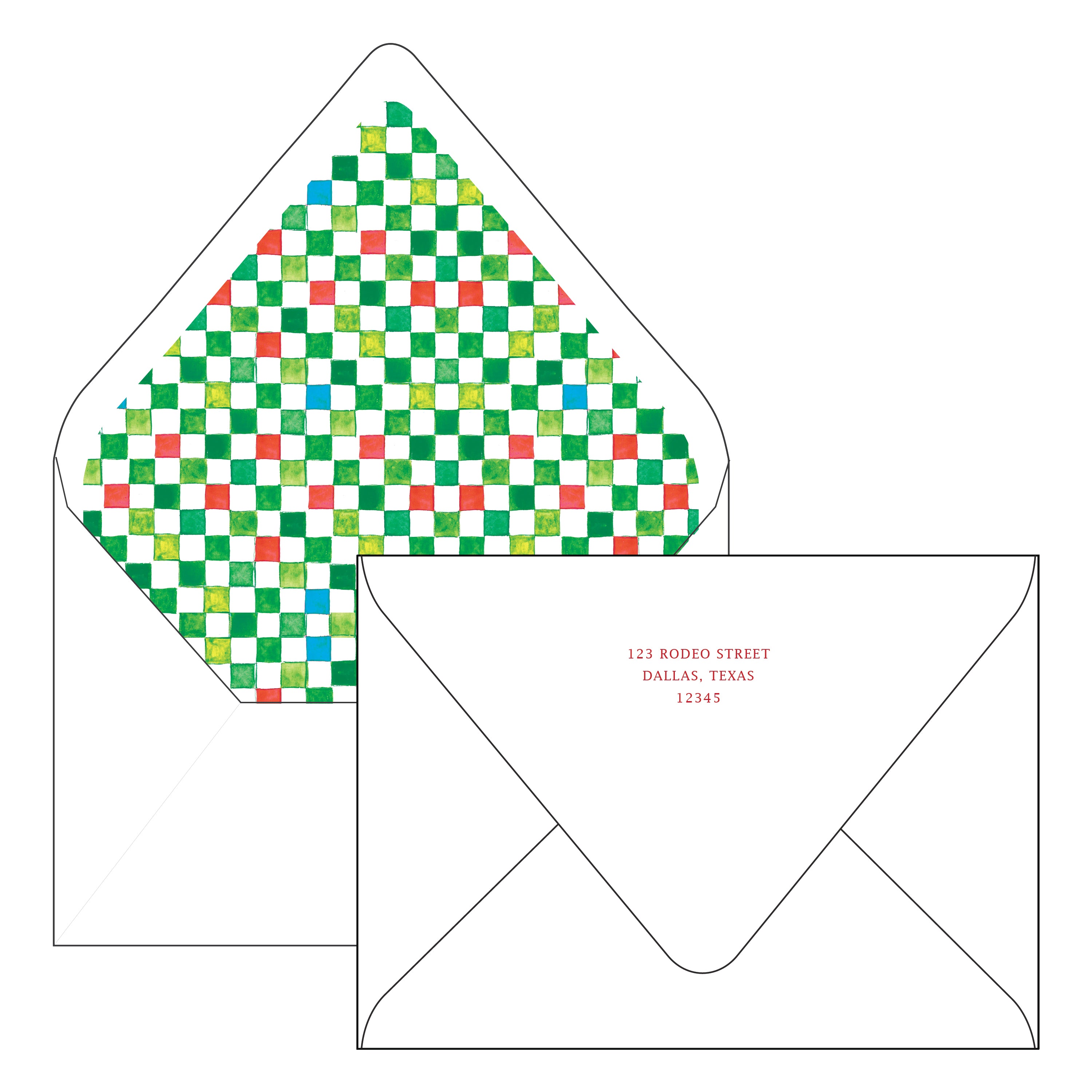 cherry border | holiday card | mesh by alex