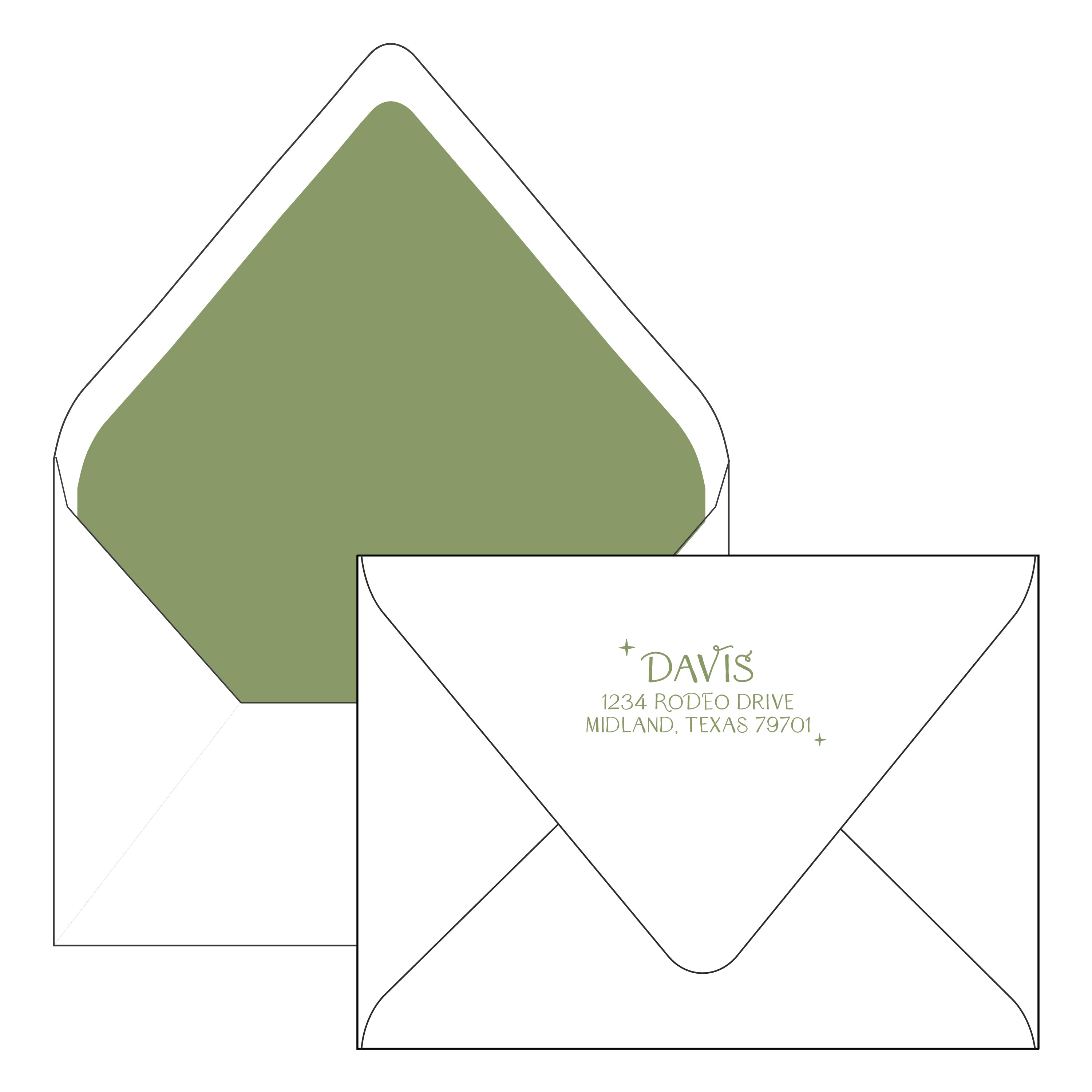 fa la la calligraphy | holiday card | digital printed