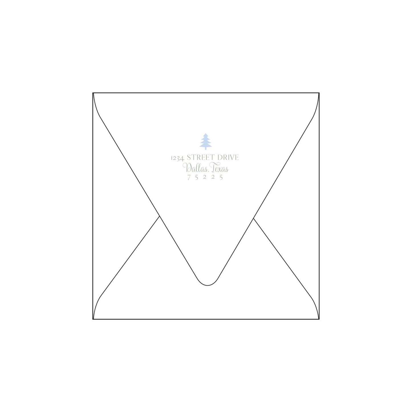 christmas sage | holiday card | digital print