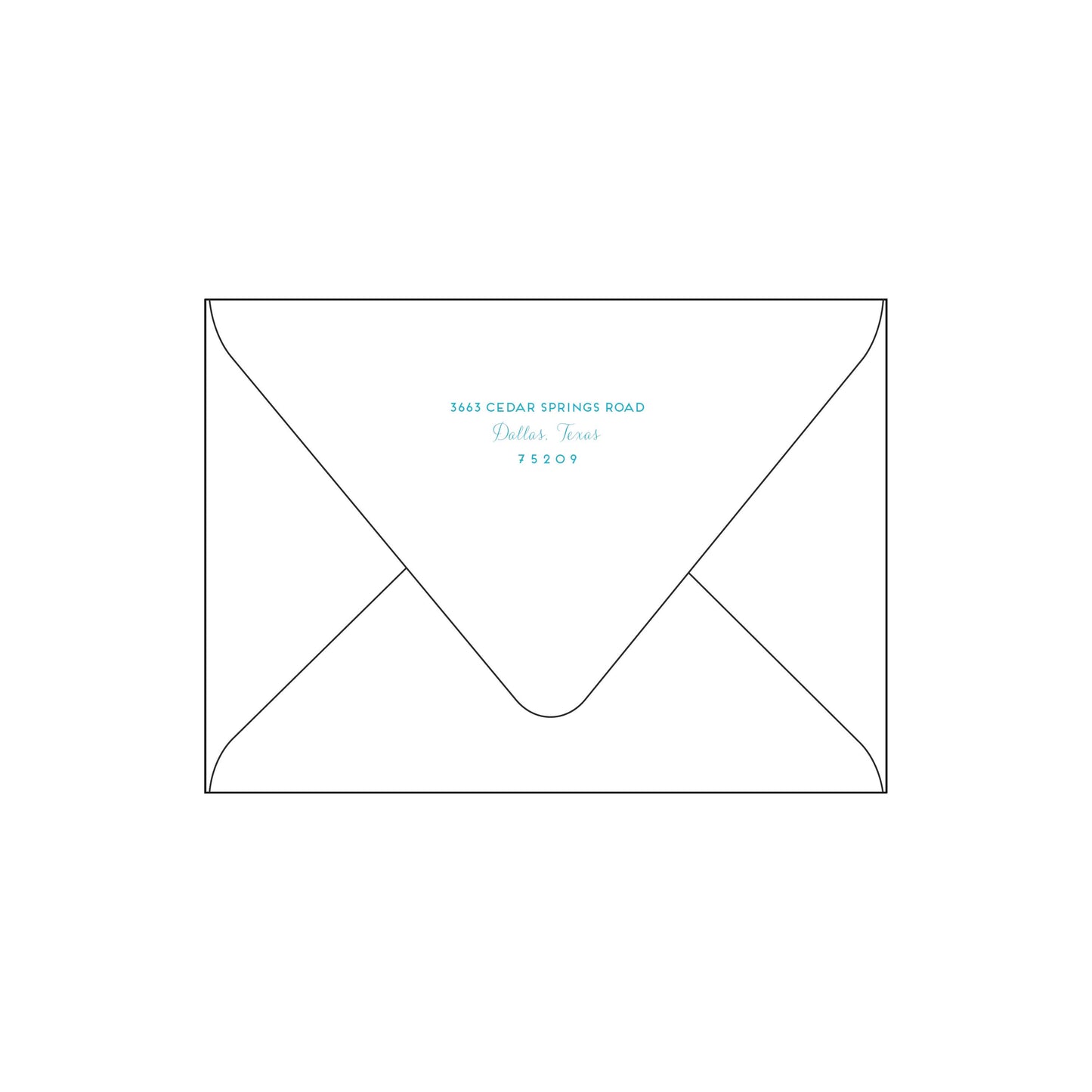 scallop | holiday card | die-cut shape