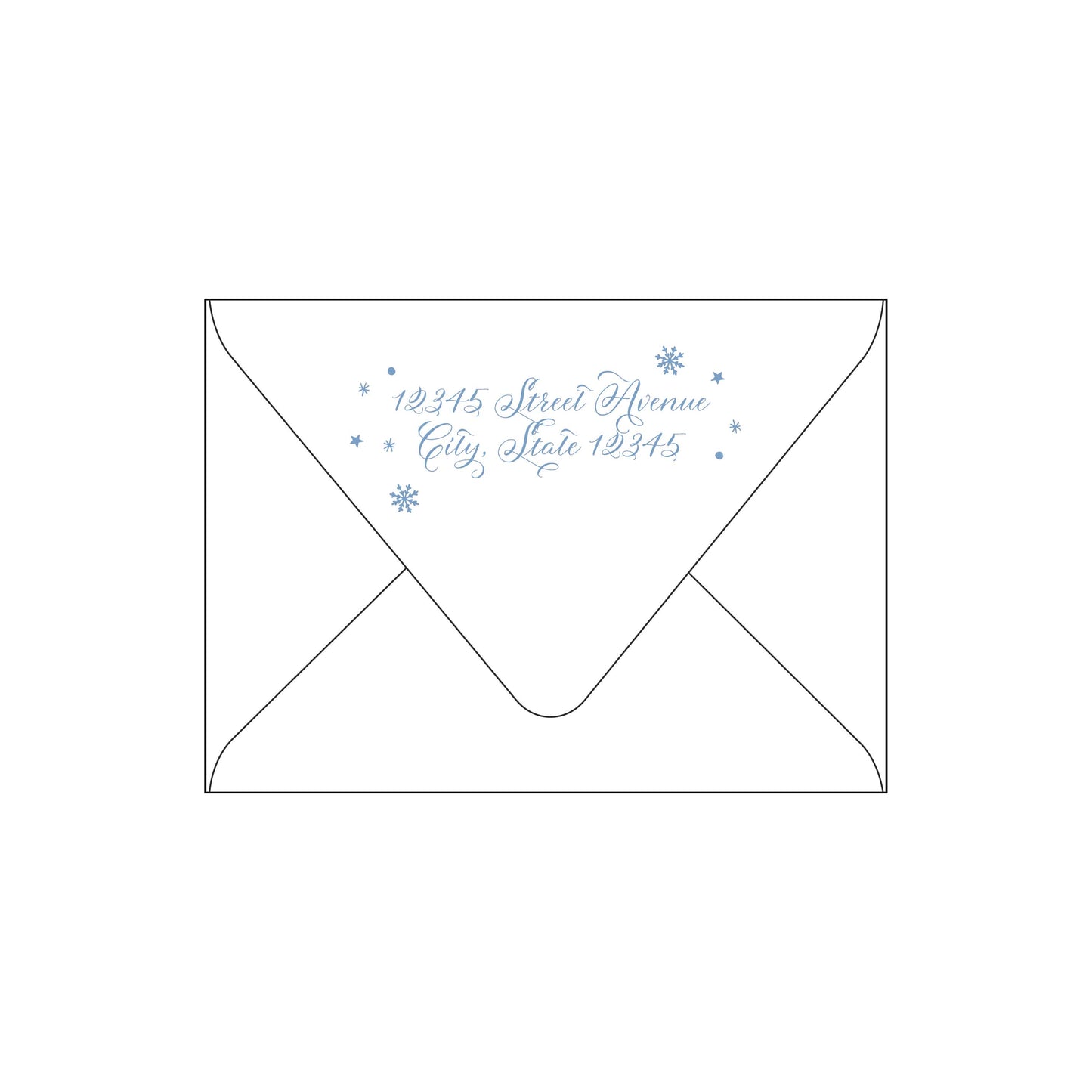 snowflake | holiday card | foil-stamped
