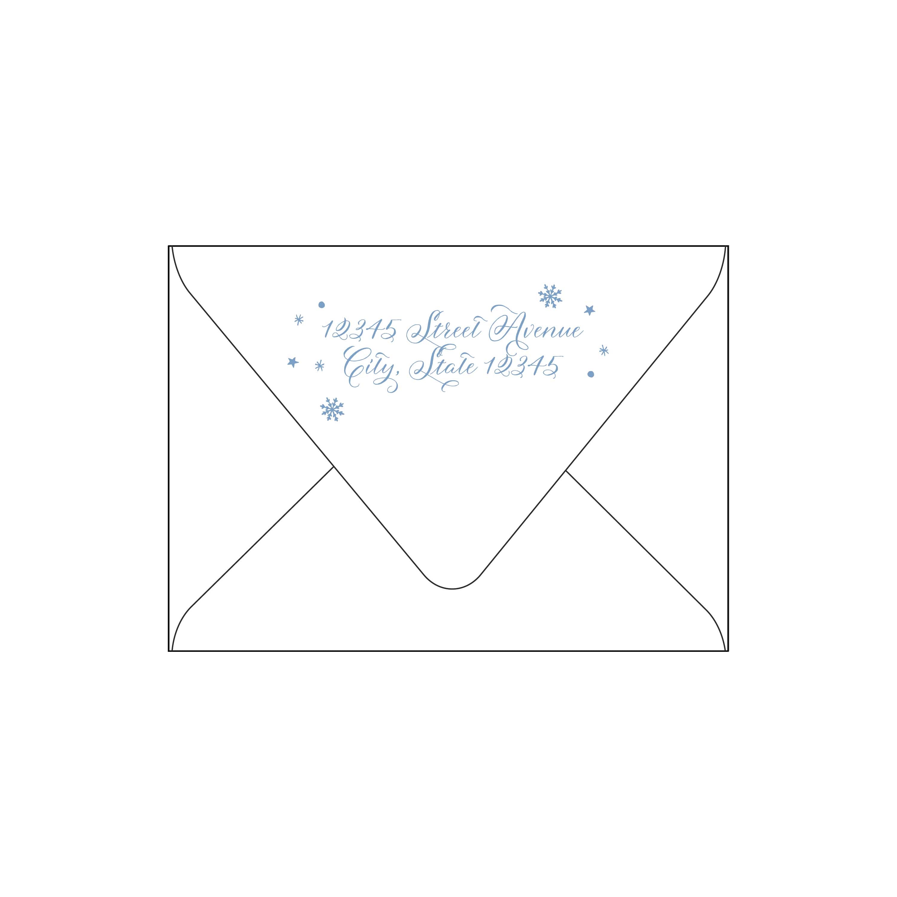 snowflake | holiday card | foil-stamped