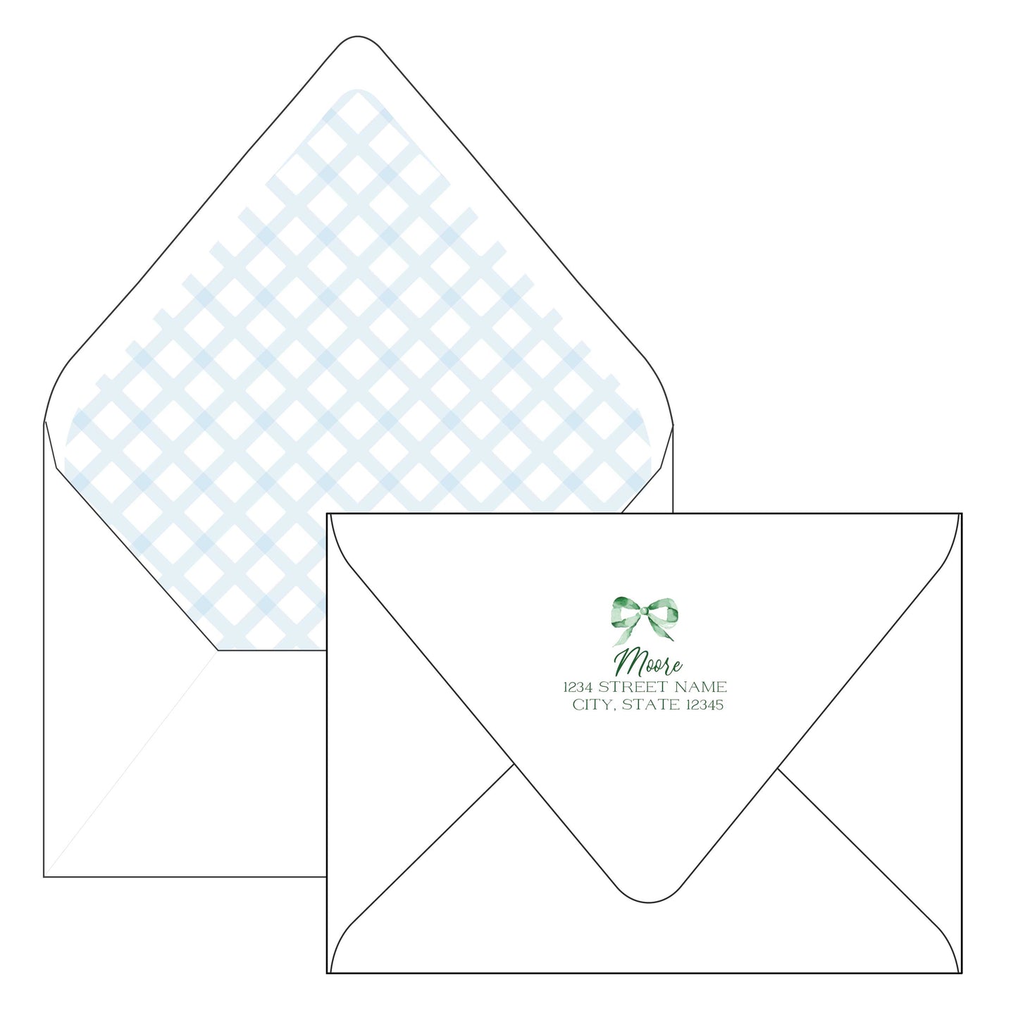 green bow | holiday card | bethany kelm