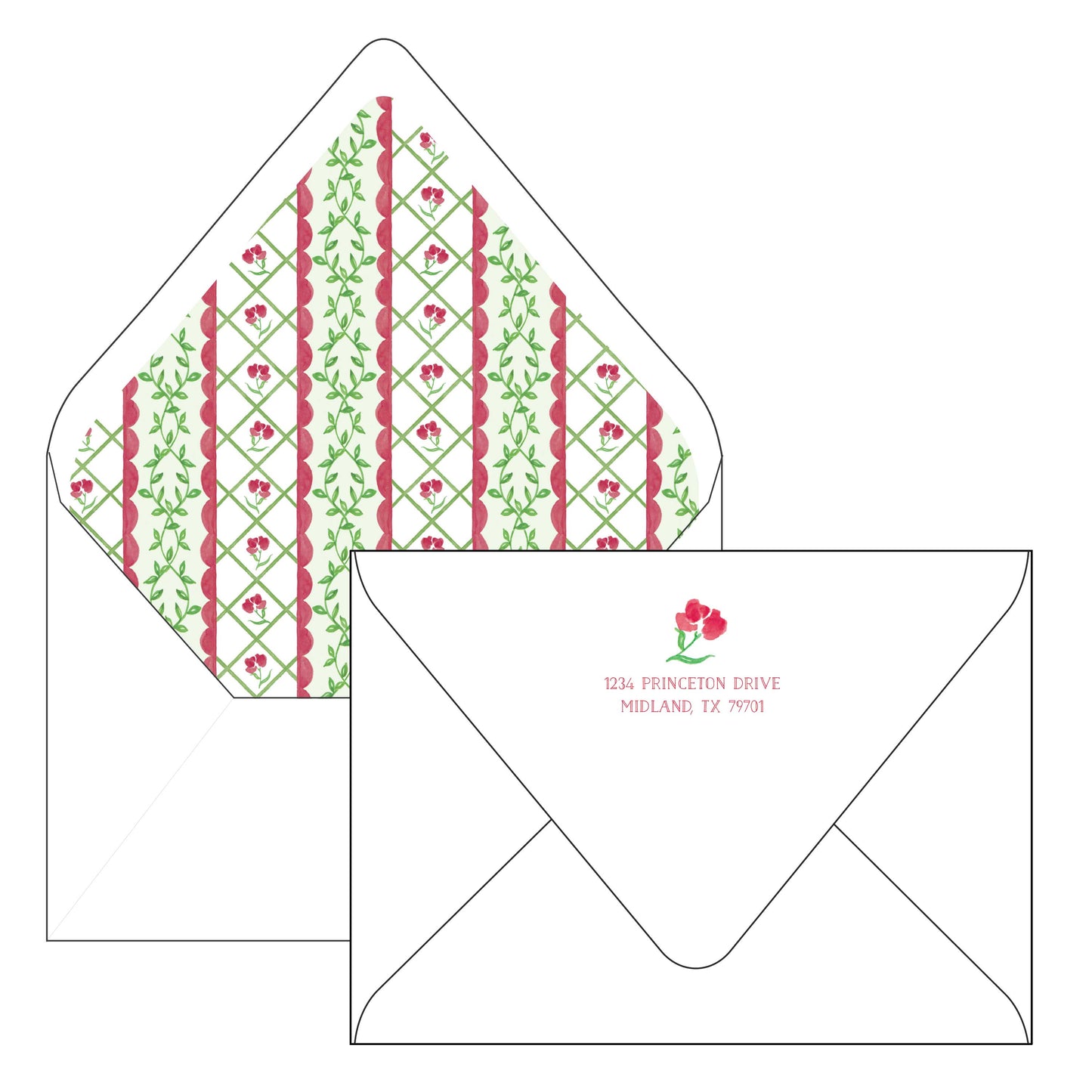 christmas trellis | holiday card | pearly gates designs