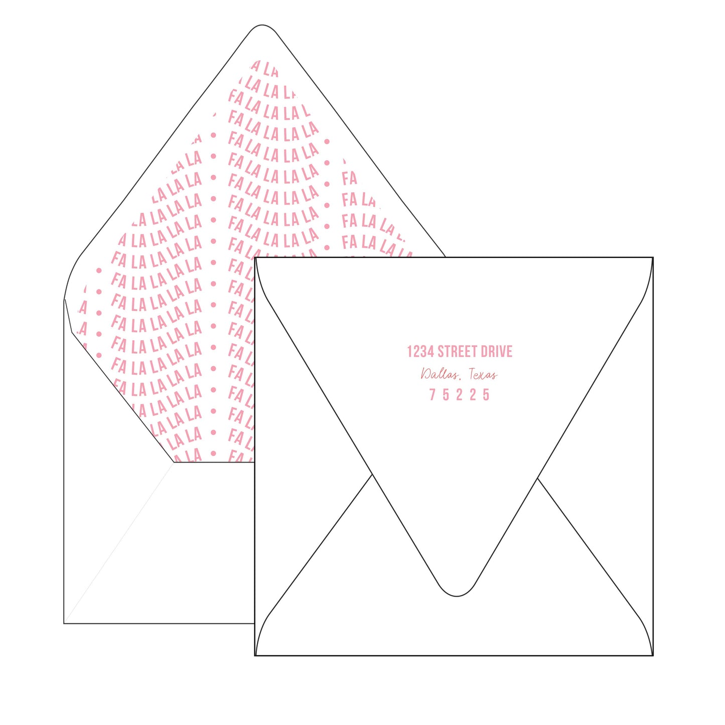 fa la la | holiday card | digital print